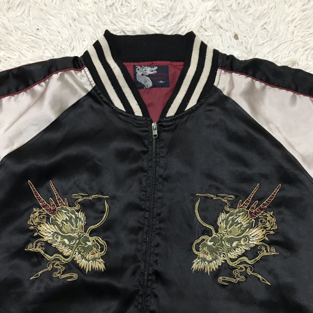 Japanese Brand × Vintage VINTAGE JAPANESE TRADITIONAL DRAGON SUKAJAN JACKET Size US L / EU 52-54 / 3 - 11 Thumbnail