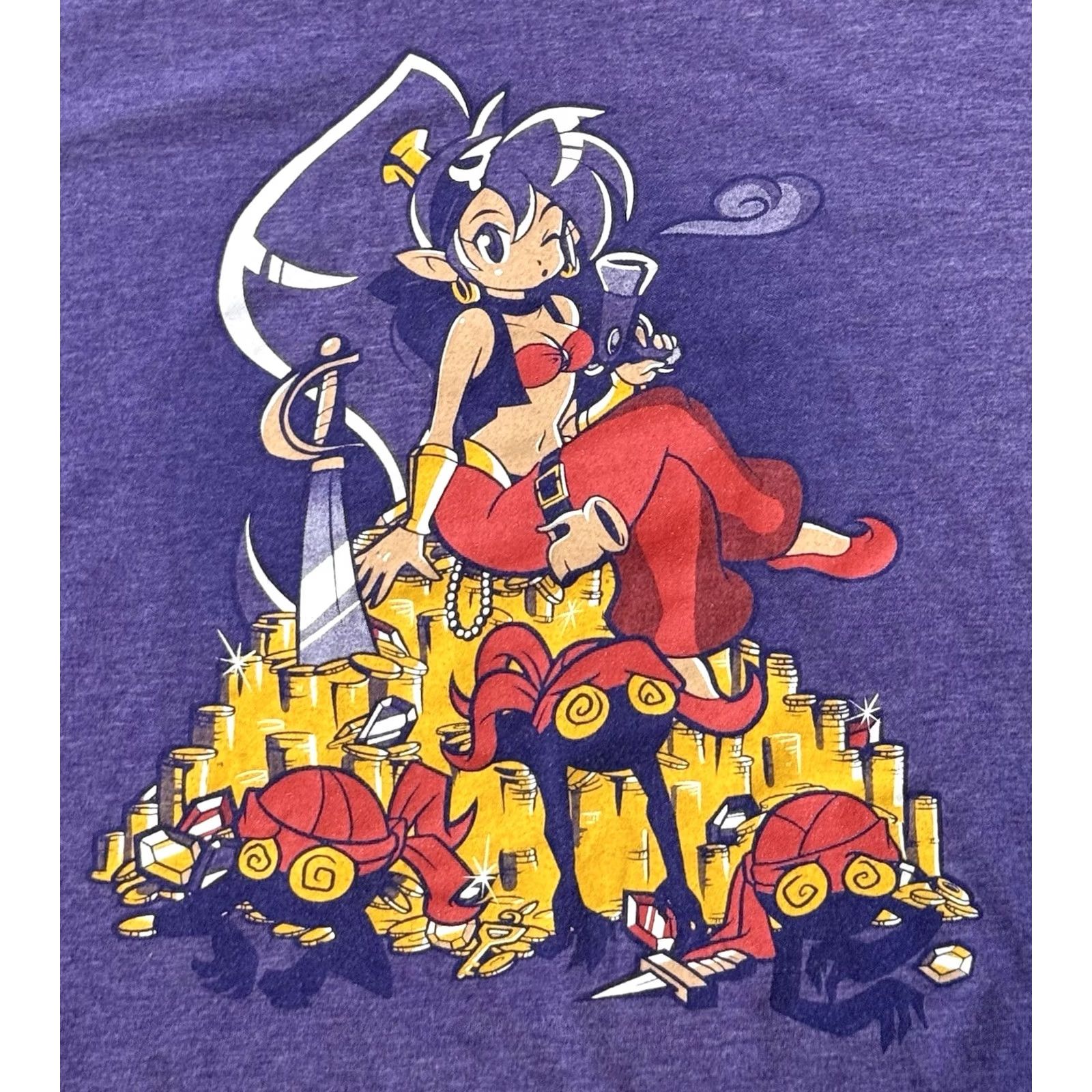 Vintage WayForward Shantae: 1/2 Genie Hero Promo Shirt L Purple Logo Graphic Print Short Sleeve Unisex Adults T-Shirt Size US L / EU 52-54 / 3 - 3 Thumbnail