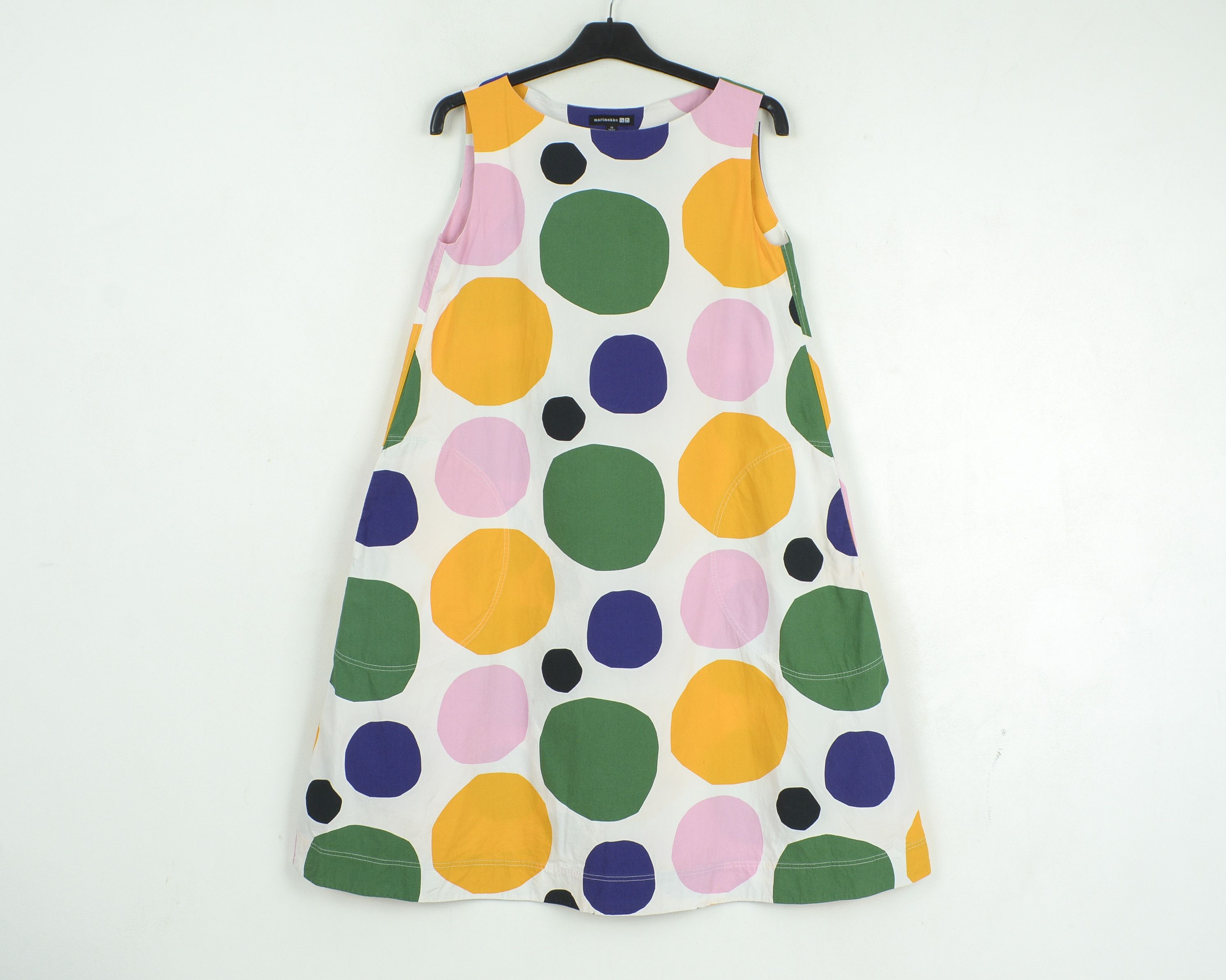 Japanese Brand × Marimekko × Uniqlo Women XS Multi White Spotted Sleeveless Japan Dress (2XS US) Size XS / US 0-2 / IT 36-38 - 1 Thumbnail