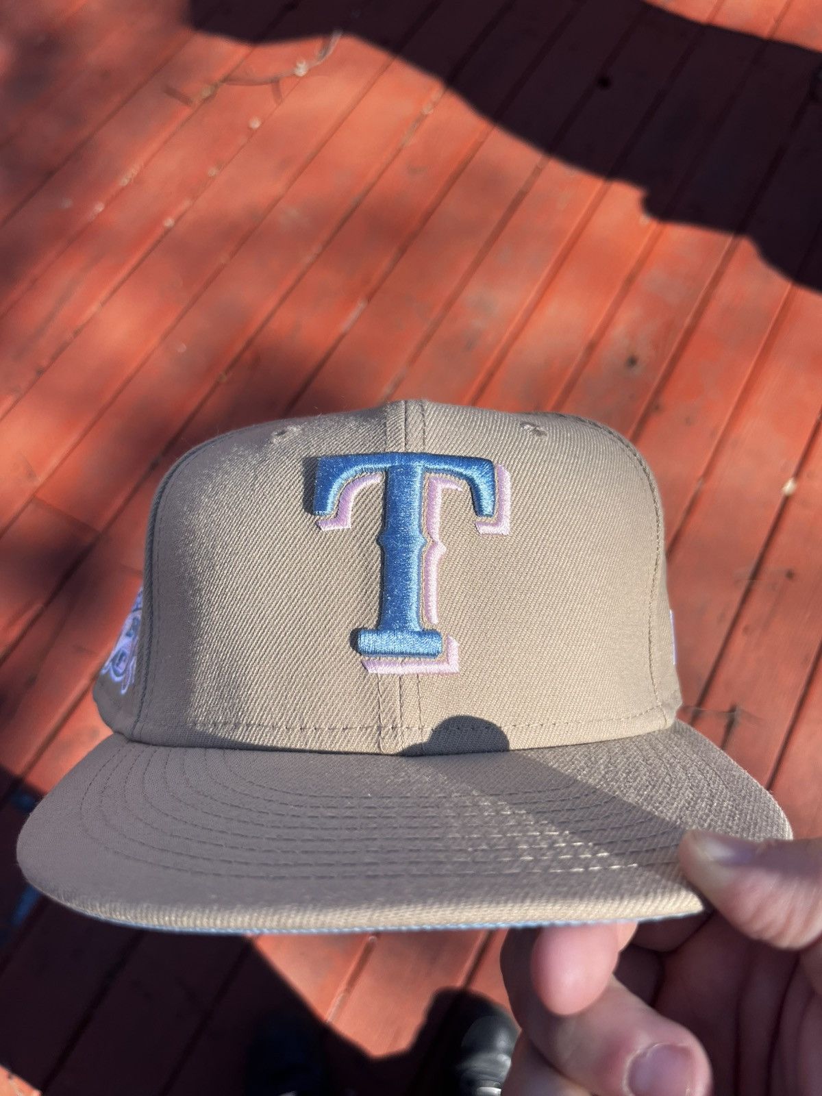New Era × Vintage Rangers Blue and Biege Fitted All Star Patch 7 5/8 Size ONE SIZE - 1 Thumbnail