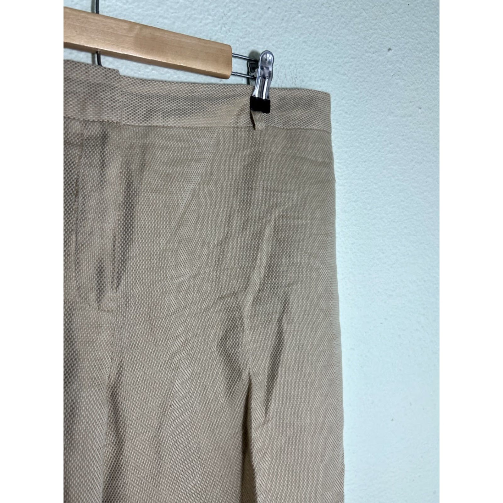 Evan Picone Evan Picone Womens Linen Blend Pants Beige Size 36x29 Dress Pants Size 25" / US 0 / IT 36 - 5 Thumbnail