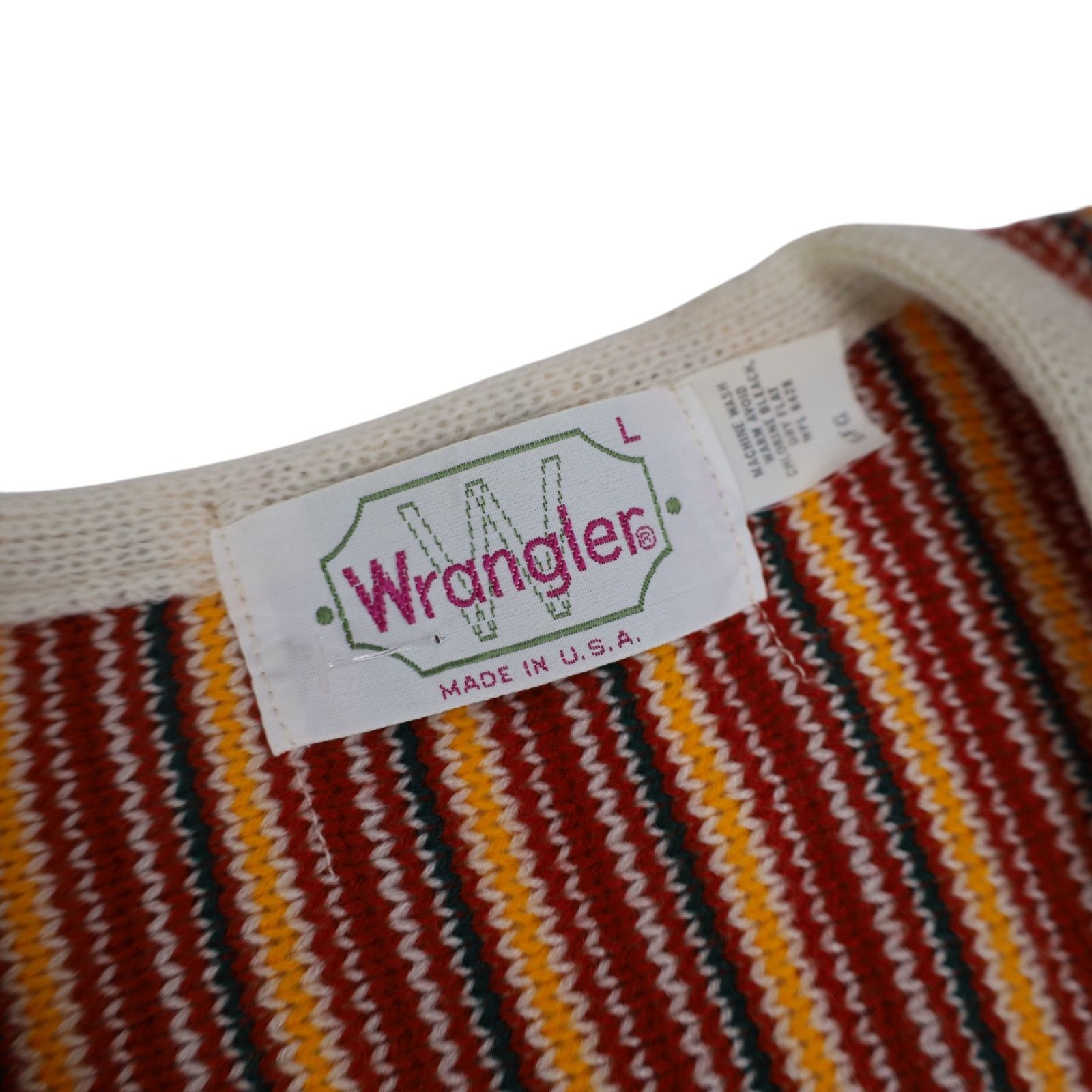 Vintage × Wrangler True Vintage Wrangler Knit T Shirt Size L / US 10 / IT 46 - 7 Thumbnail
