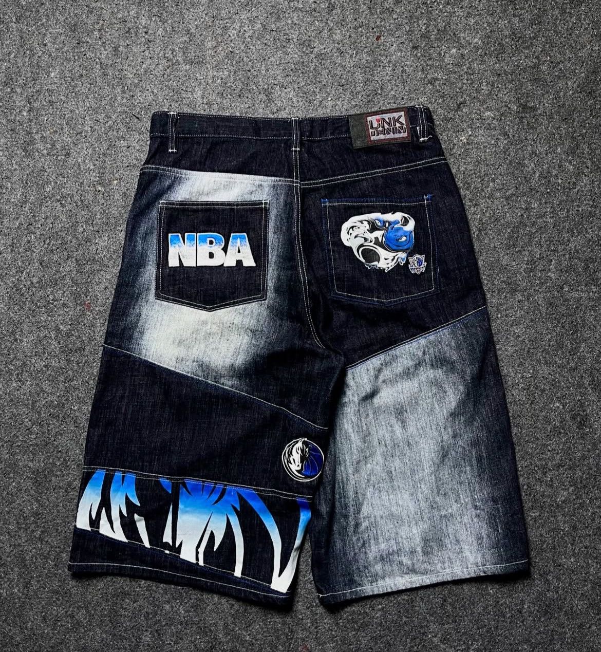 Japanese Brand × NBA × Vintage 00’S JORTS PANTS NBA UNK DALLAS MAVERICKS Size US 32 / EU 48 - 2 Thumbnail