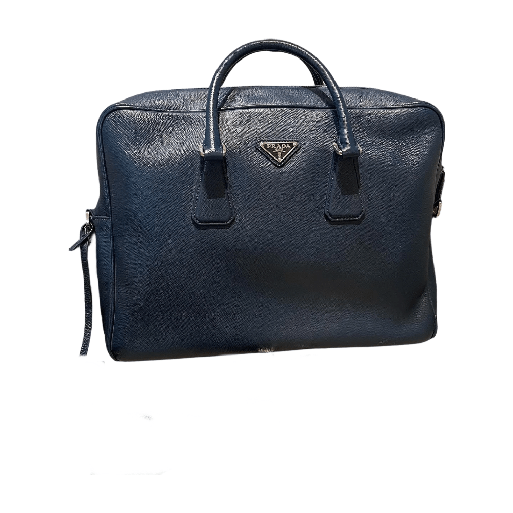 Prada Prada Saffiano Leather Briefcase Size ONE SIZE - 1 Thumbnail