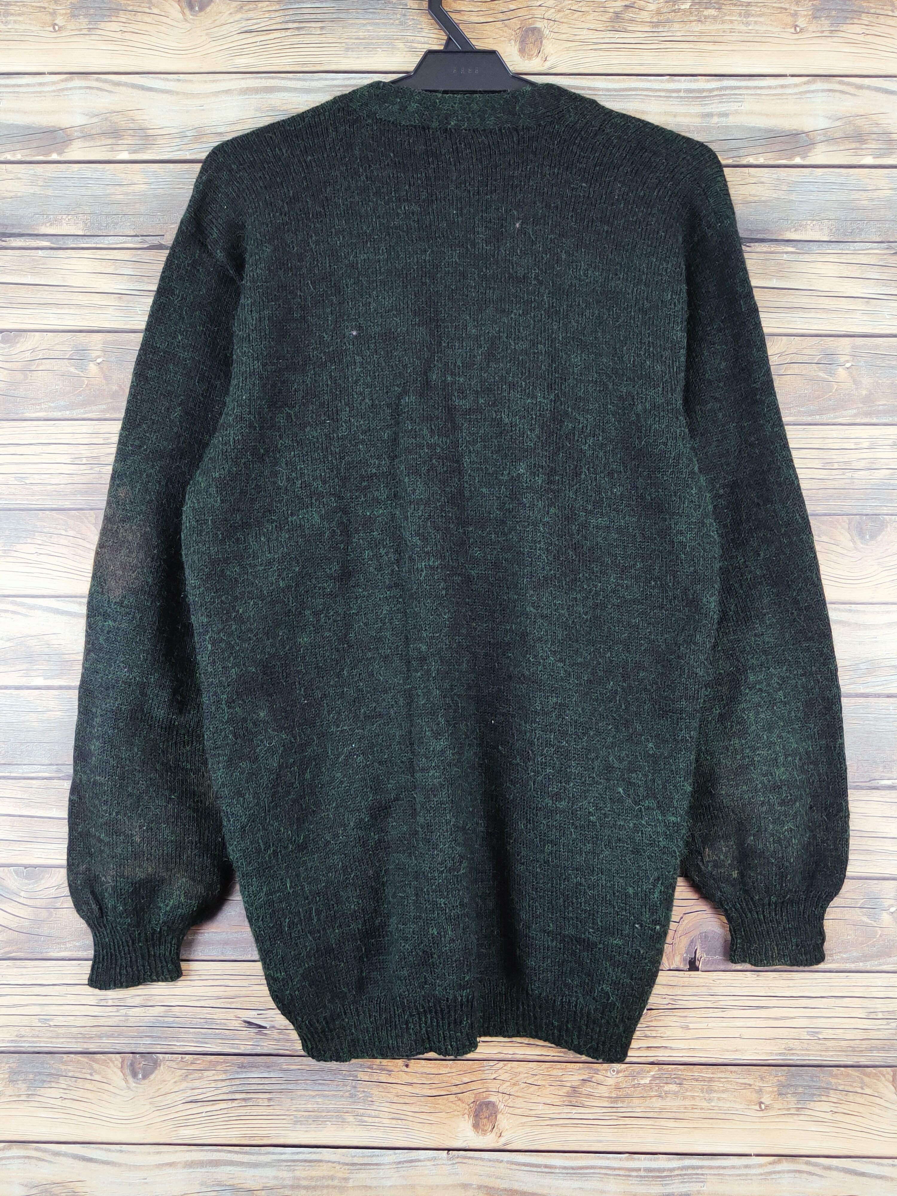 Vintage Japanese Brand Dark Green Knitwear Cardigan #W1002 Size M / US 6-8 / IT 42-44 - 7 Thumbnail