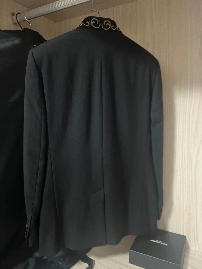 Saint Laurent Paris Saint laurent paris 15ss catwalk velvet gold thread embroid Size 44R - 4 Thumbnail