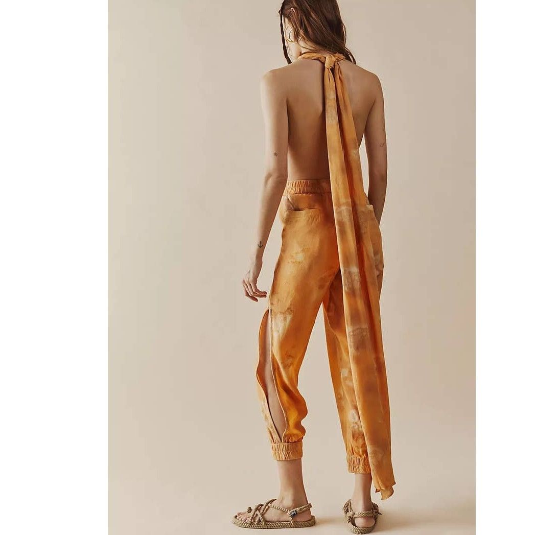 Free People New Free People Nicholas K Marlowe Jumpsuit $618 BLUSH/MELON Size 28" / US 6 / IT 42 - 2 Thumbnail