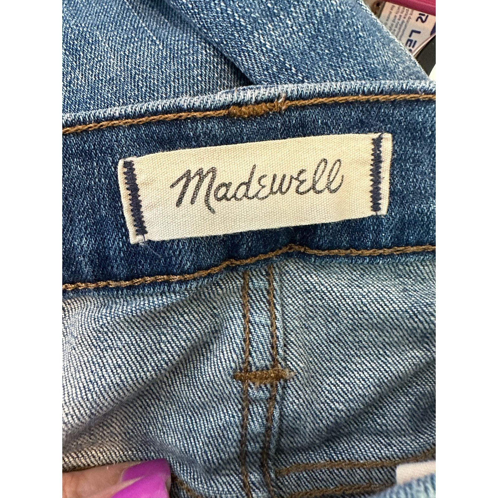 Madewell Madewell slim buttoned distressed hems stretch jeans size 26 Size 26" / US 2 / IT 38 - 3 Thumbnail
