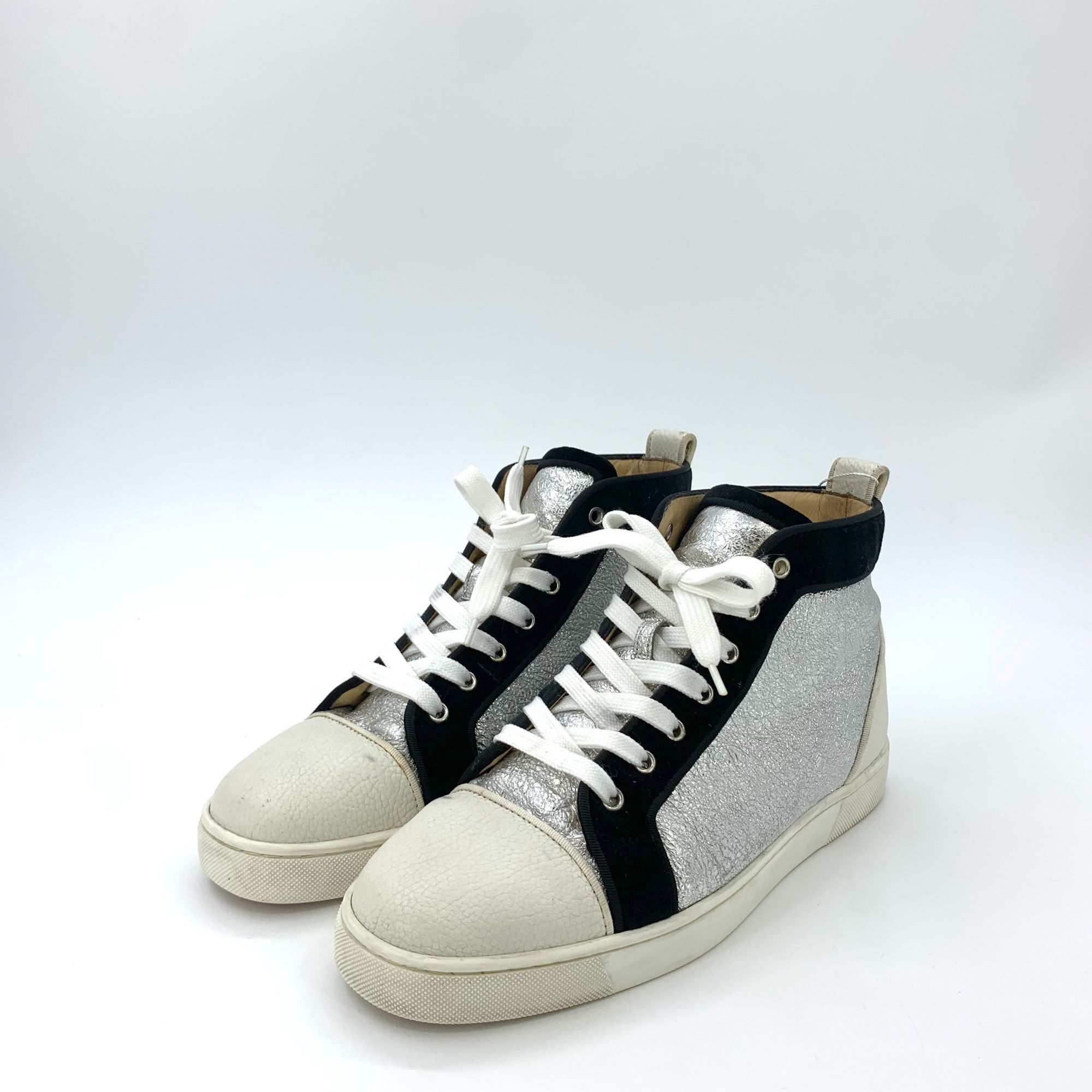 Christian Louboutin Christian Louboutin Color-Block High-Top Sneakers (Size 41) Size US 8 / EU 41 - 5 Thumbnail