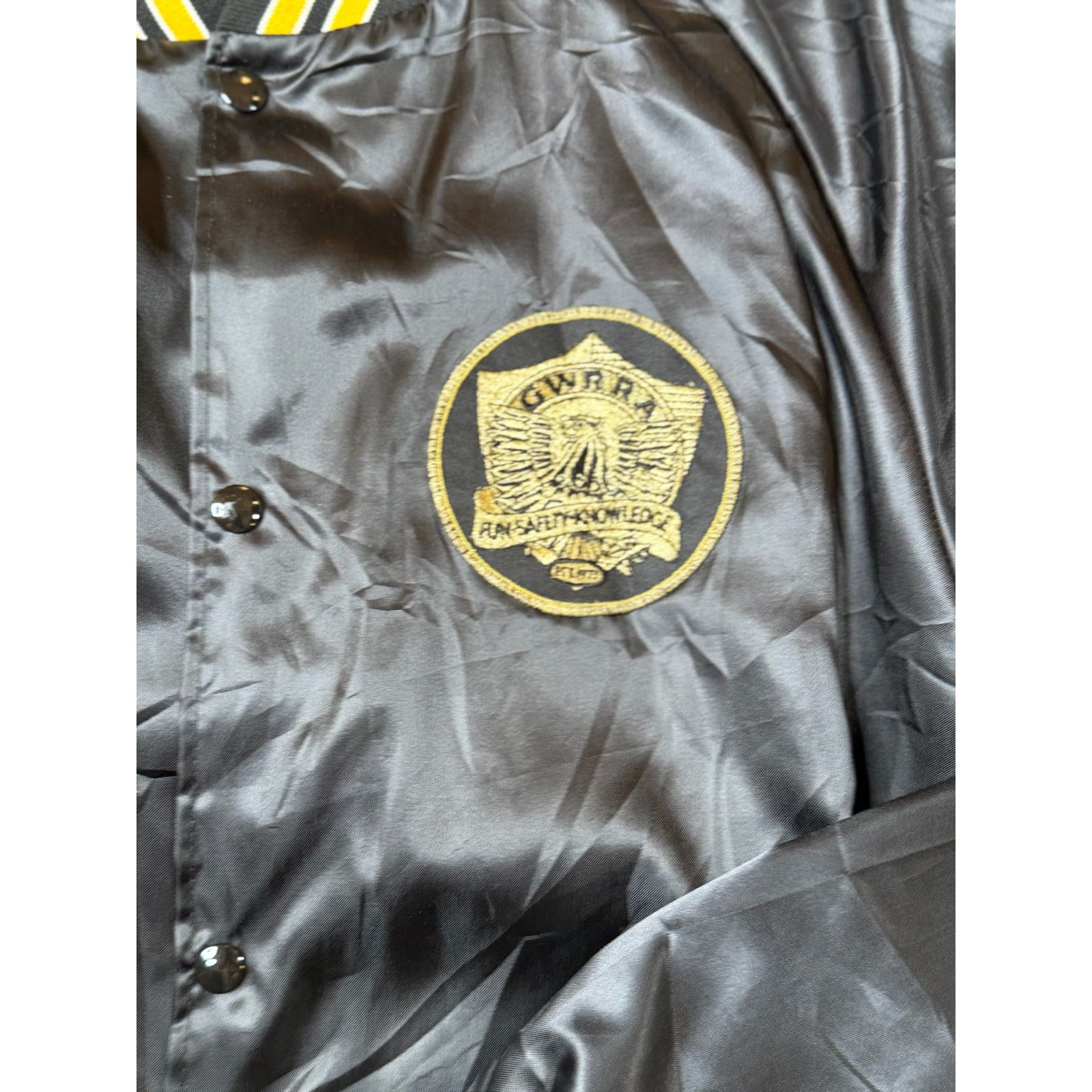 Vintage Vintage ASW Satin Jacket GWRRA Gold Wing Biker Varsity Size US XL / EU 56 / 4 - 4 Thumbnail