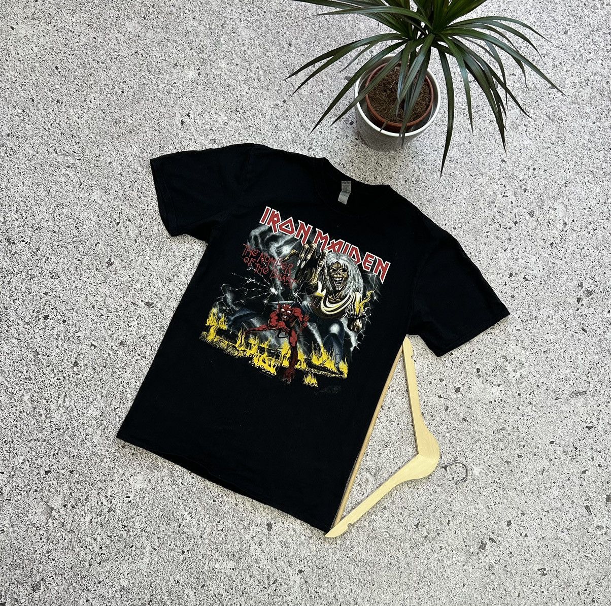 Band Tees × Vintage Vintage 2010 Iron Maiden The Number Of The Beast T-Shirt Size US L / EU 52-54 / 3 - 1 Thumbnail