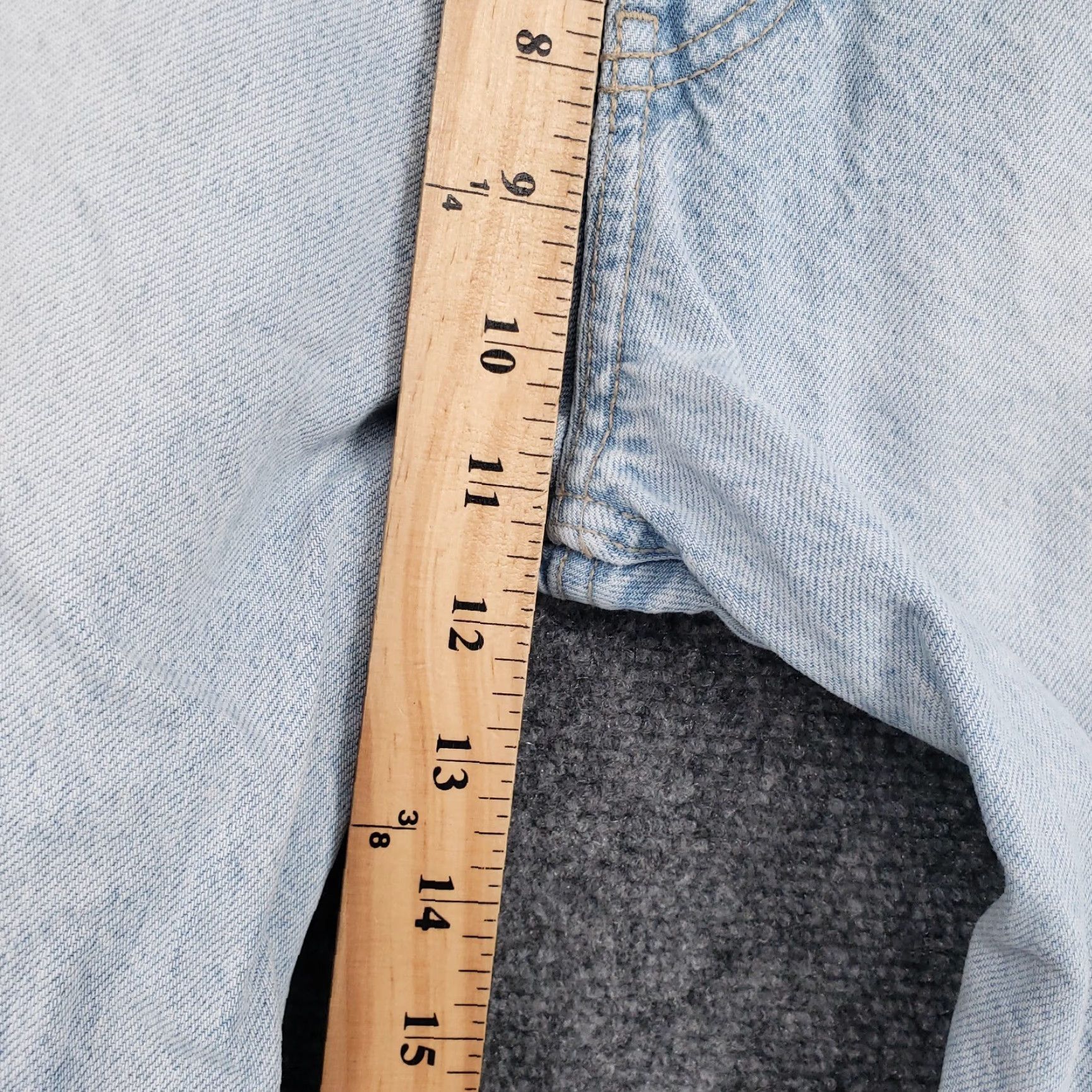 Zara ZARA Jeans Womens 2 Blue Straight Leg High Rise Ripped Light Wash Denim Zip Fly Jeans Size 26" / US 2 / IT 38 - 5 Thumbnail