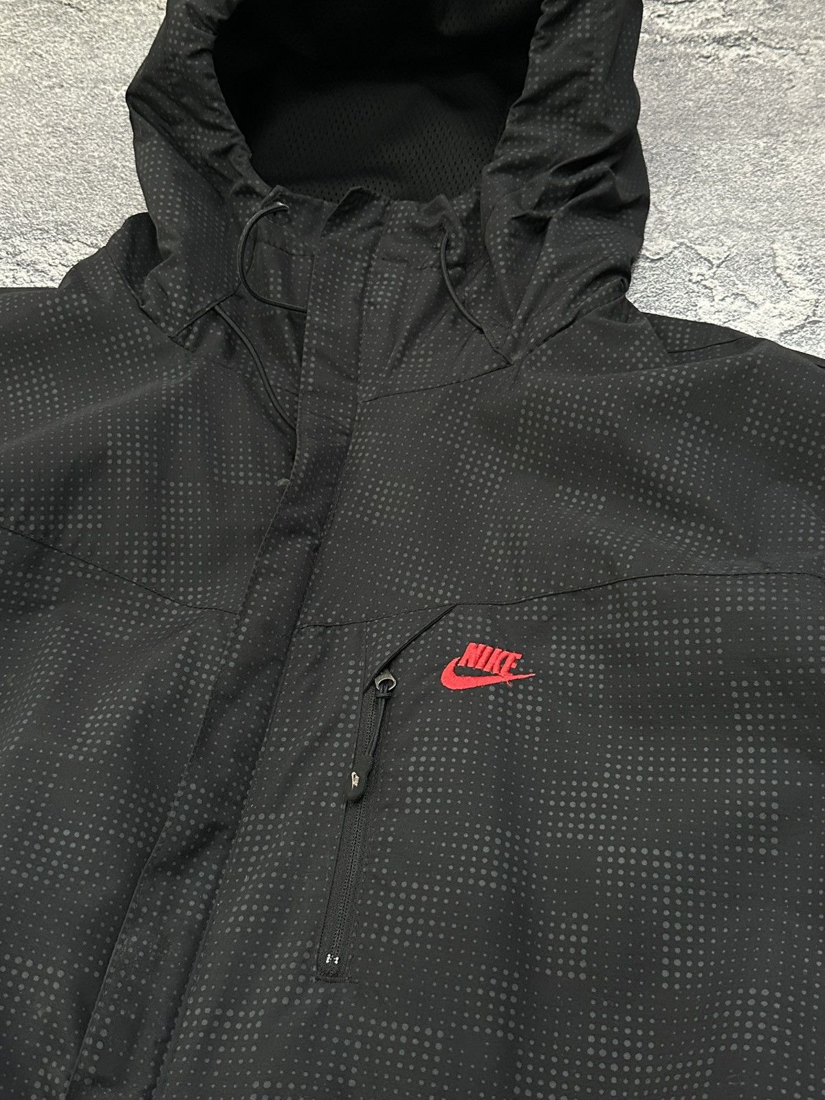 Nike Vintage Nike 00’s Black Nylon Drill Gorpcore Hood Jacket XL Size US XL / EU 56 / 4 - 3 Thumbnail