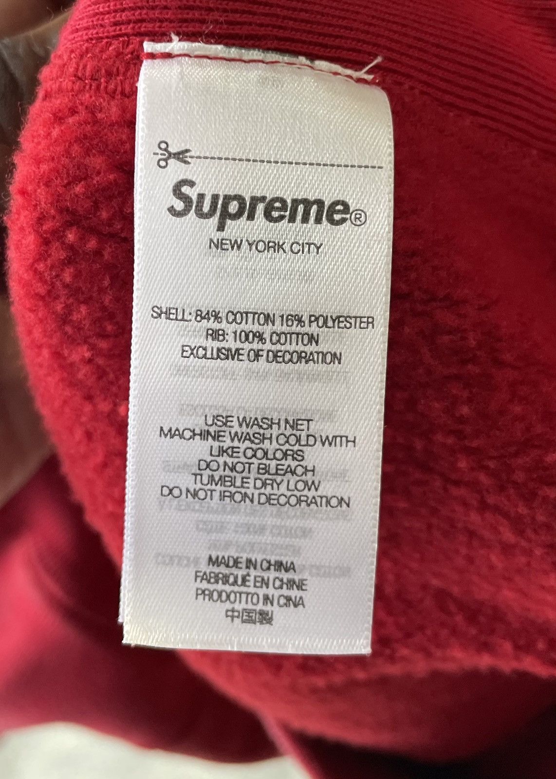 Supreme Supreme Washed Box Log Crewneck Size US S / EU 44-46 / 1 - 6 Thumbnail