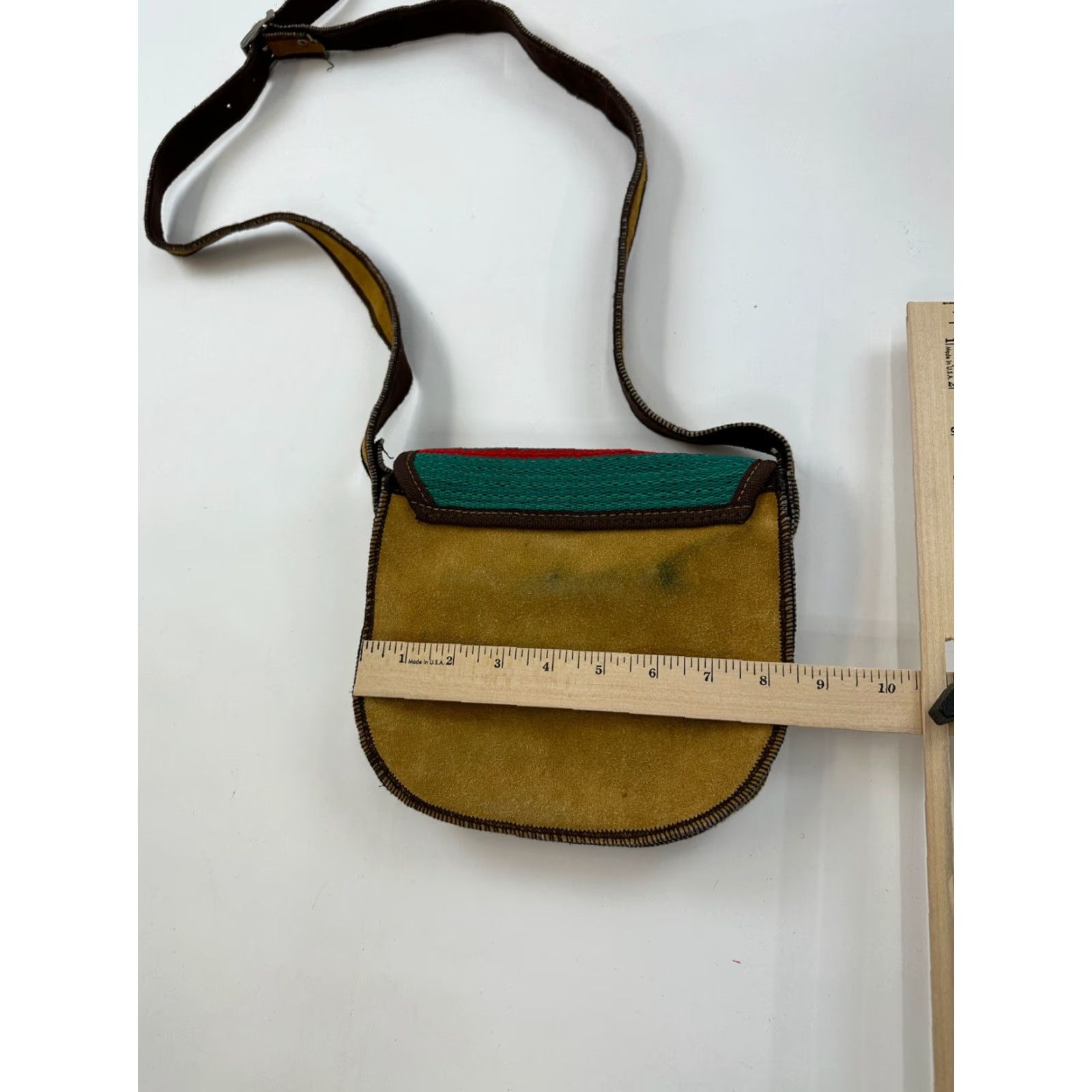Vintage VINTAGE Kilim Shoulder Bag Purse Crossbody Handmade Moroccan Turkish Adjustable Strap 2 Size ONE SIZE - 7 Thumbnail