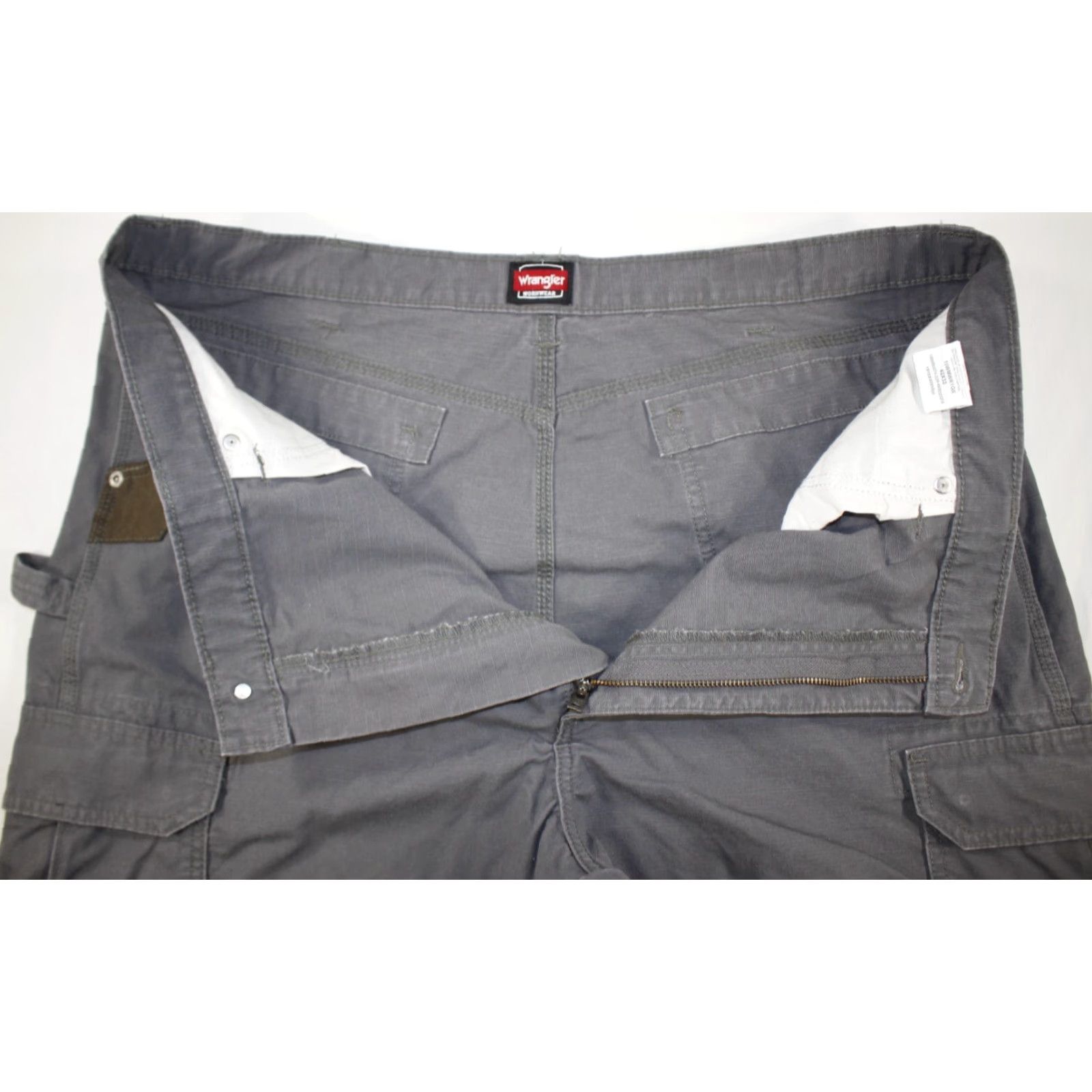 Wrangler Wrangler Workwear Ranger Double Knee Cargo Ripstop Pants Mens 42x32 Gray Size US 42 / EU 58 - 6 Thumbnail