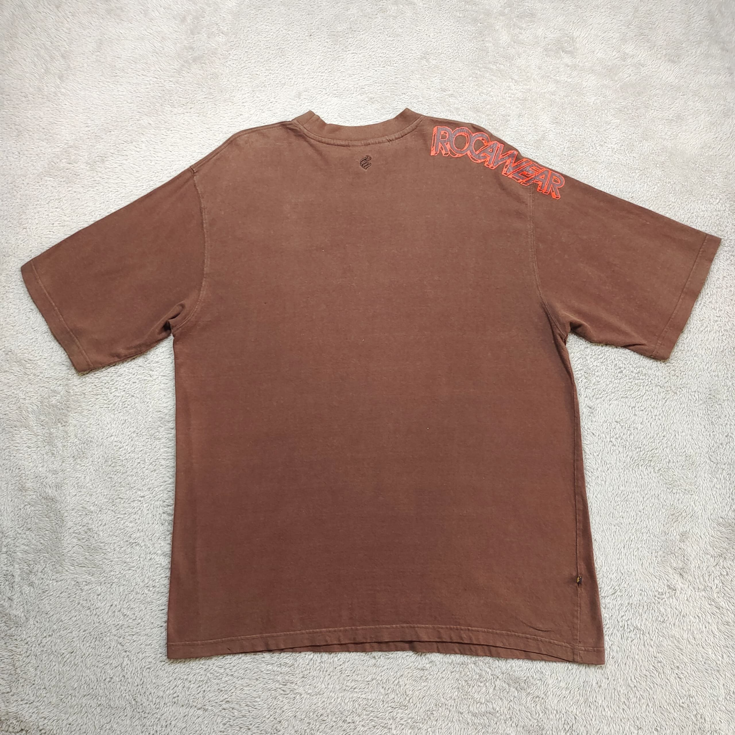 Rocawear Vintage Y2K Rocawear "Street Dreams" Sequin Brown T-Shirt XL Size US XL / EU 56 / 4 - 2 Thumbnail