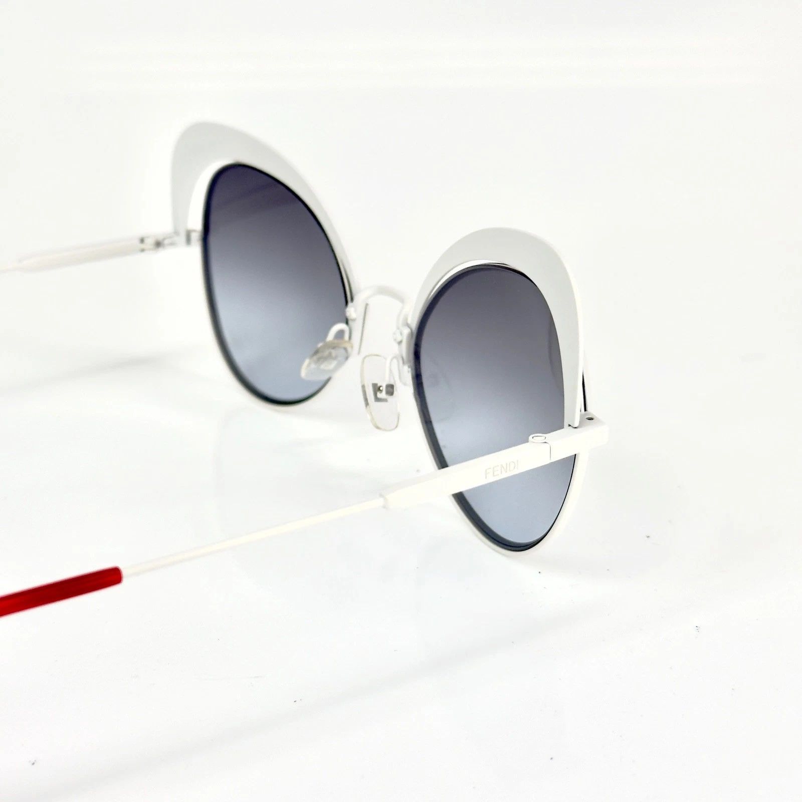 Fendi FENDI FF0247S 0247 EYESHINE White Coral Mirrored Sunglass Size ONE SIZE - 3 Thumbnail