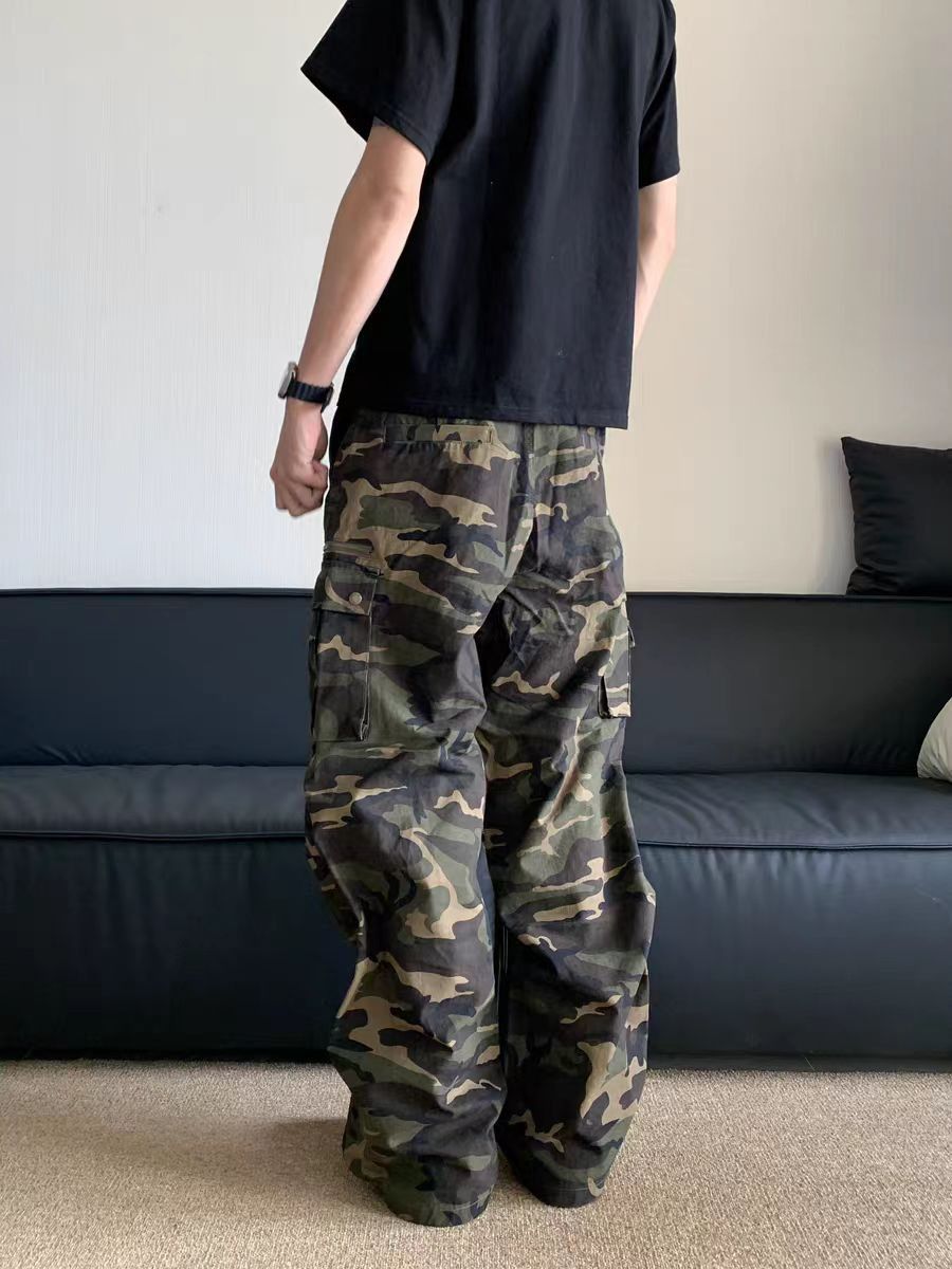 Japanese Brand × Vintage Street baggy workwear camouflage casual pants Size US 34 / EU 50 - 4 Thumbnail