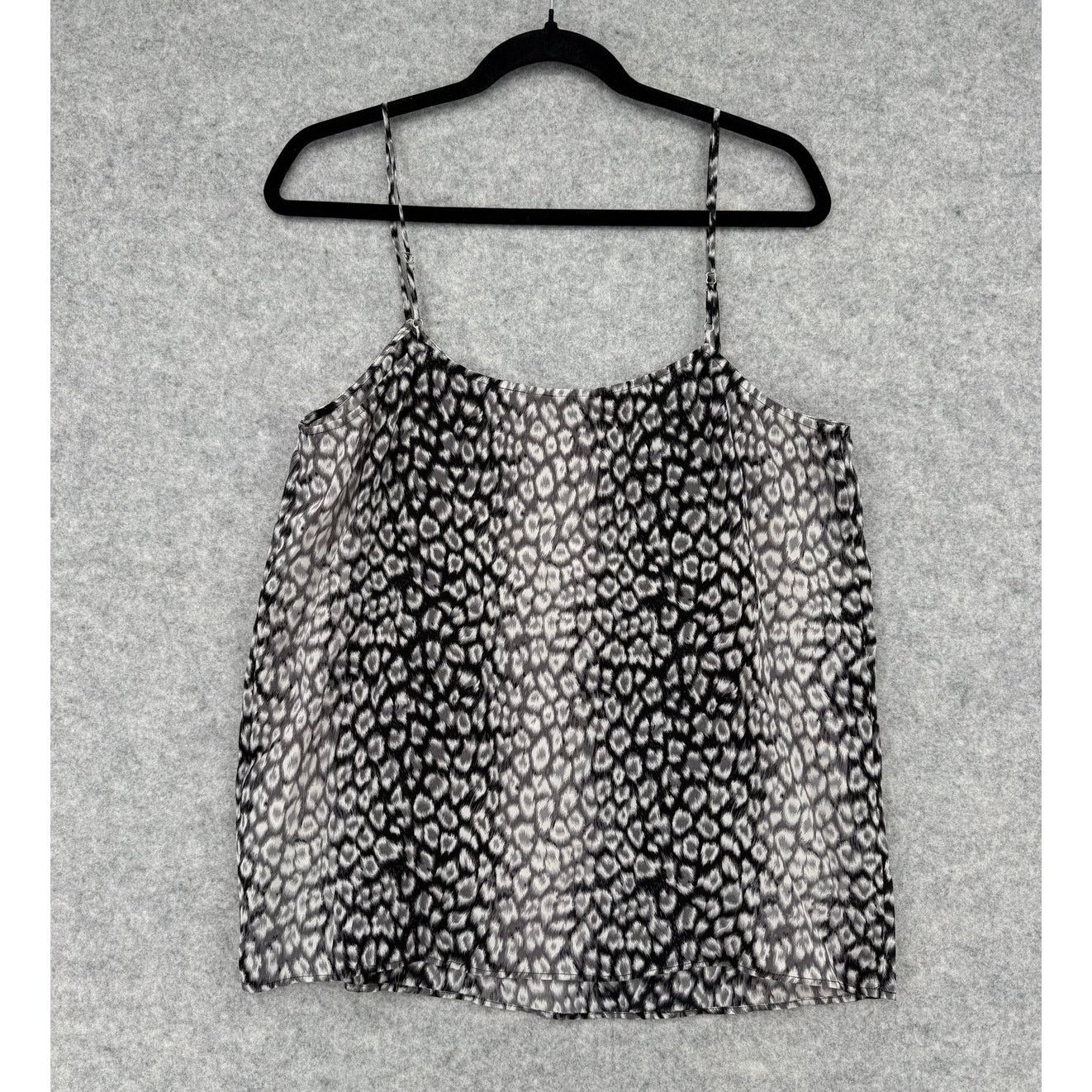 Equipment Equipment Layla Natural Leopard Print Silk Cami Tank Top Size L / US 10 / IT 46 - 3 Thumbnail