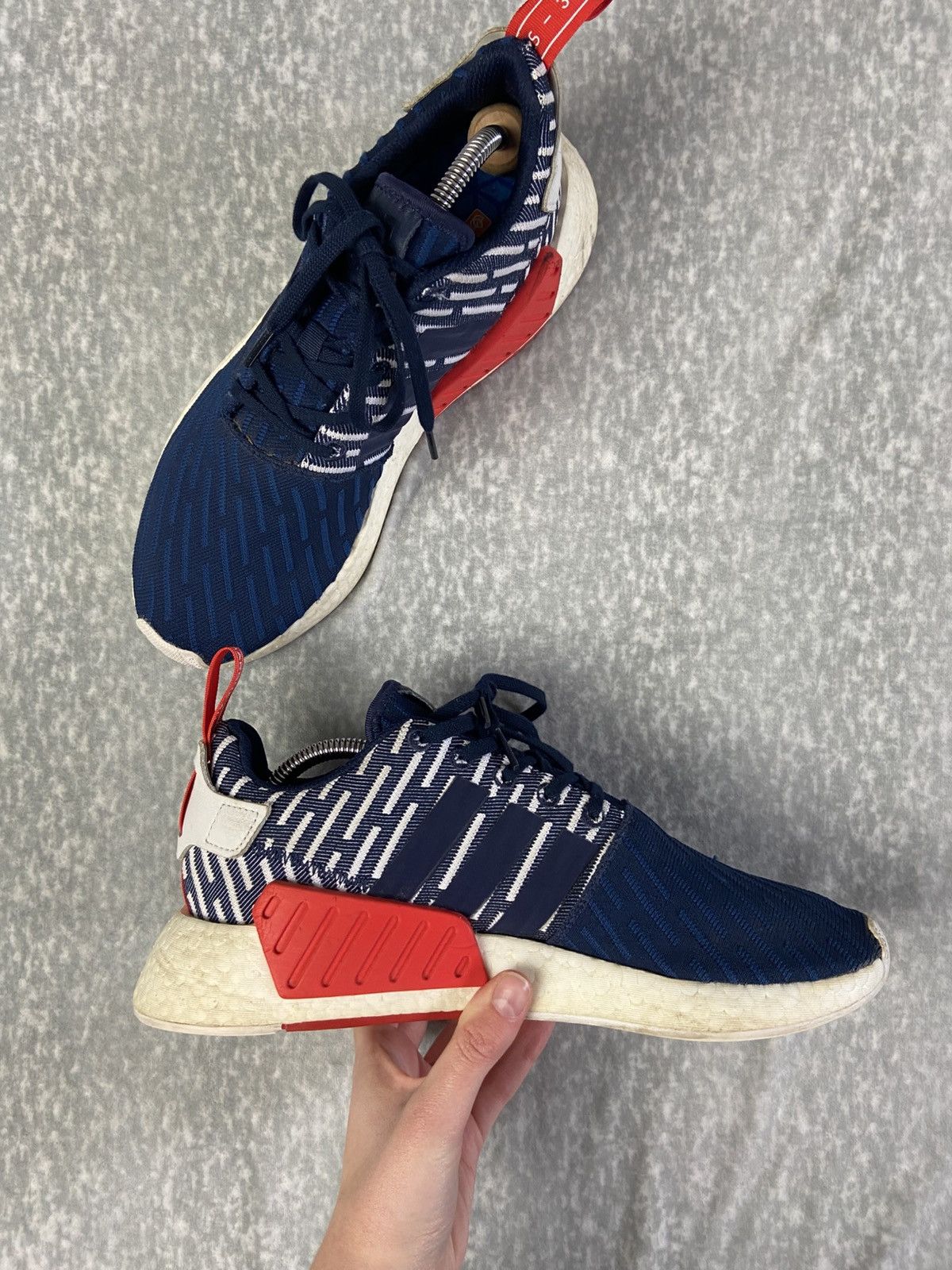 Adidas Adidas NMD R2 PK Collegiate Sneakers Size US 9.5 / EU 42-43 - 3 Thumbnail