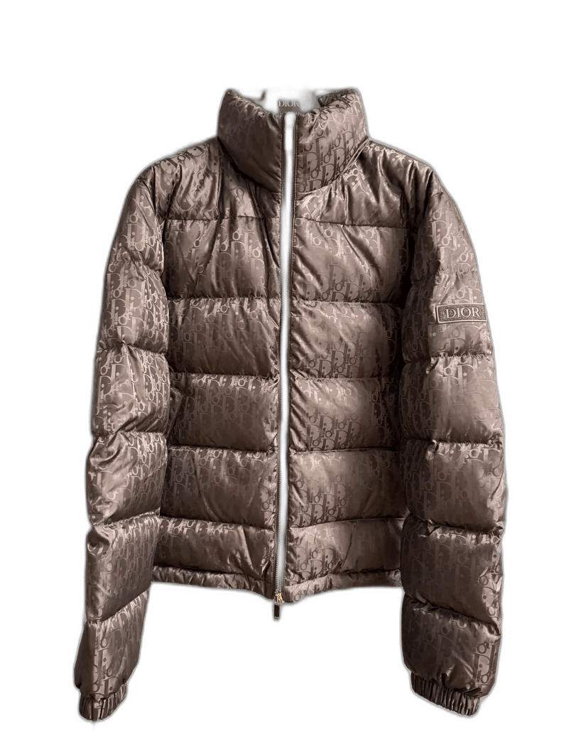 Dior Dior Logo Puffer Jacket in Gray-2506 Size US L / EU 52-54 / 3 - 1 Thumbnail