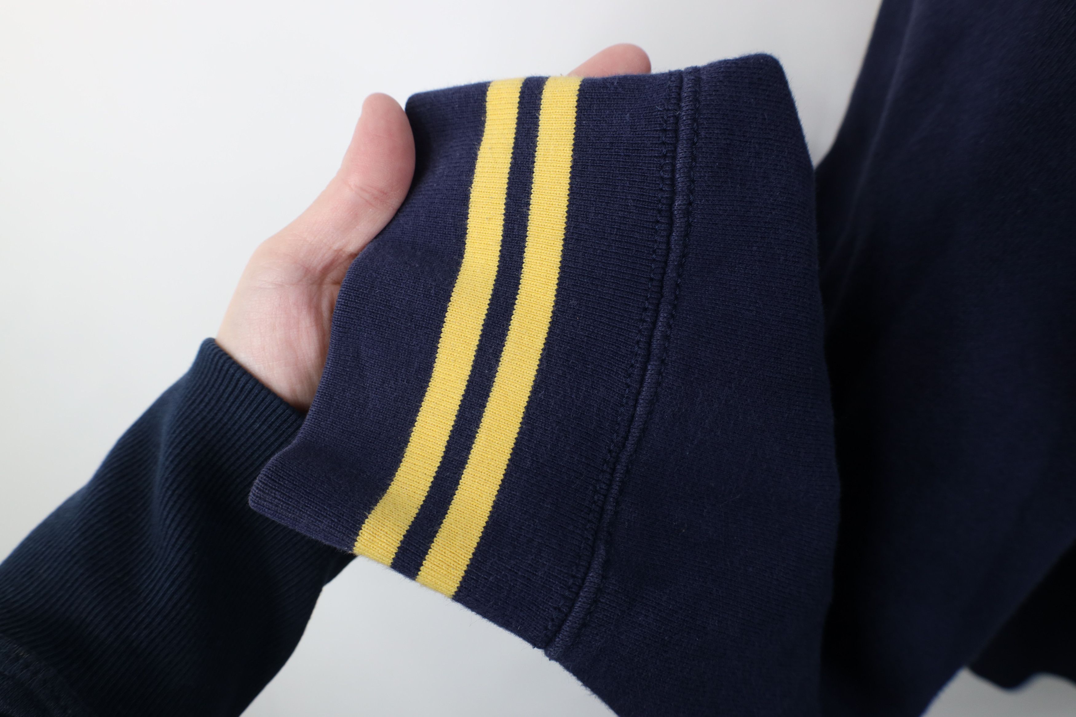 Polo Ralph Lauren Vintage 90s Ralph Lauren Hoodie Sweatshirt Blue Striped Size US XXL / EU 58 / 5 - 10 Thumbnail