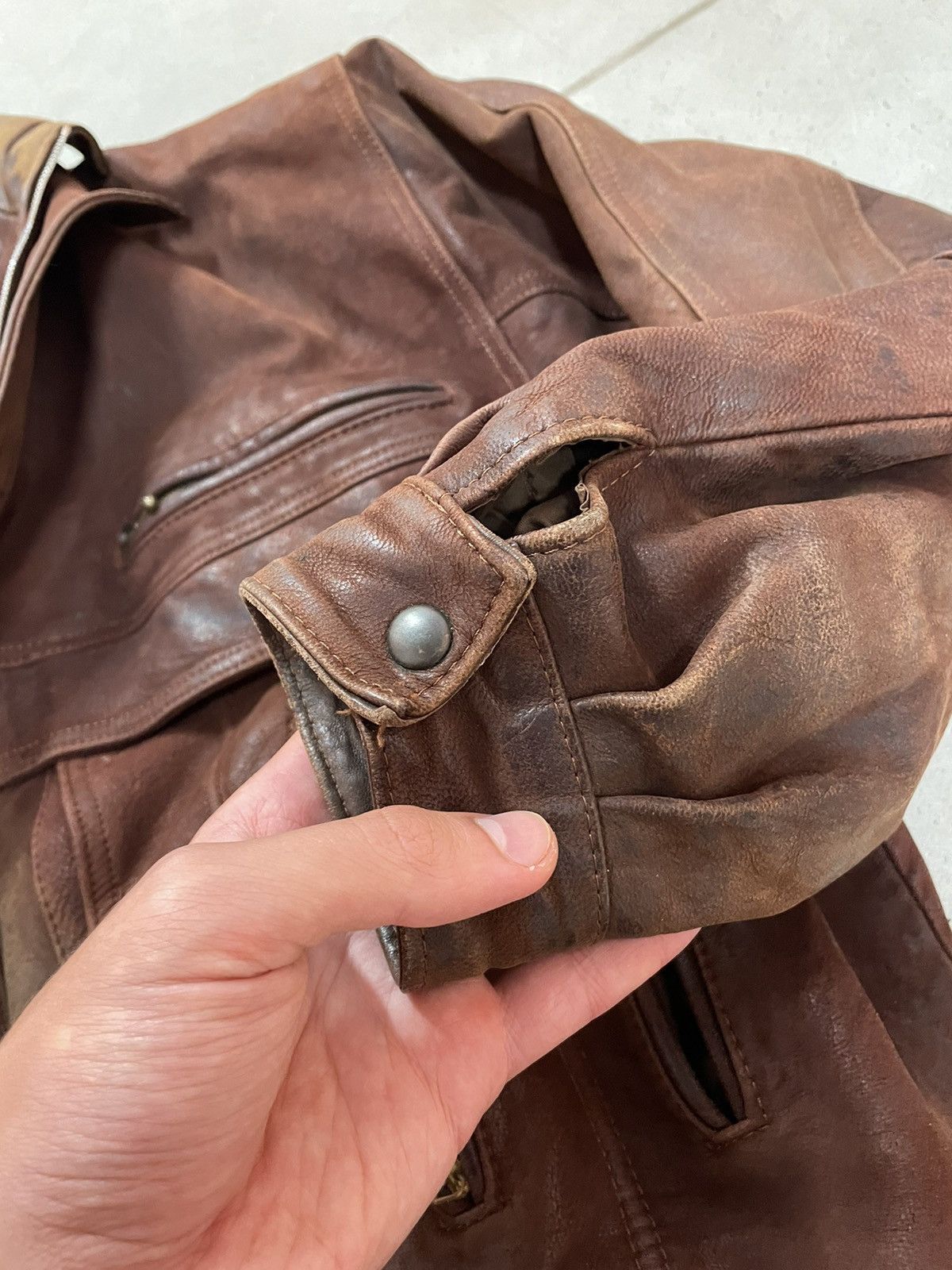 Vintage Rare Vintage Leather Jacket RiRi Hardware Size US XL / EU 56 / 4 - 9 Thumbnail