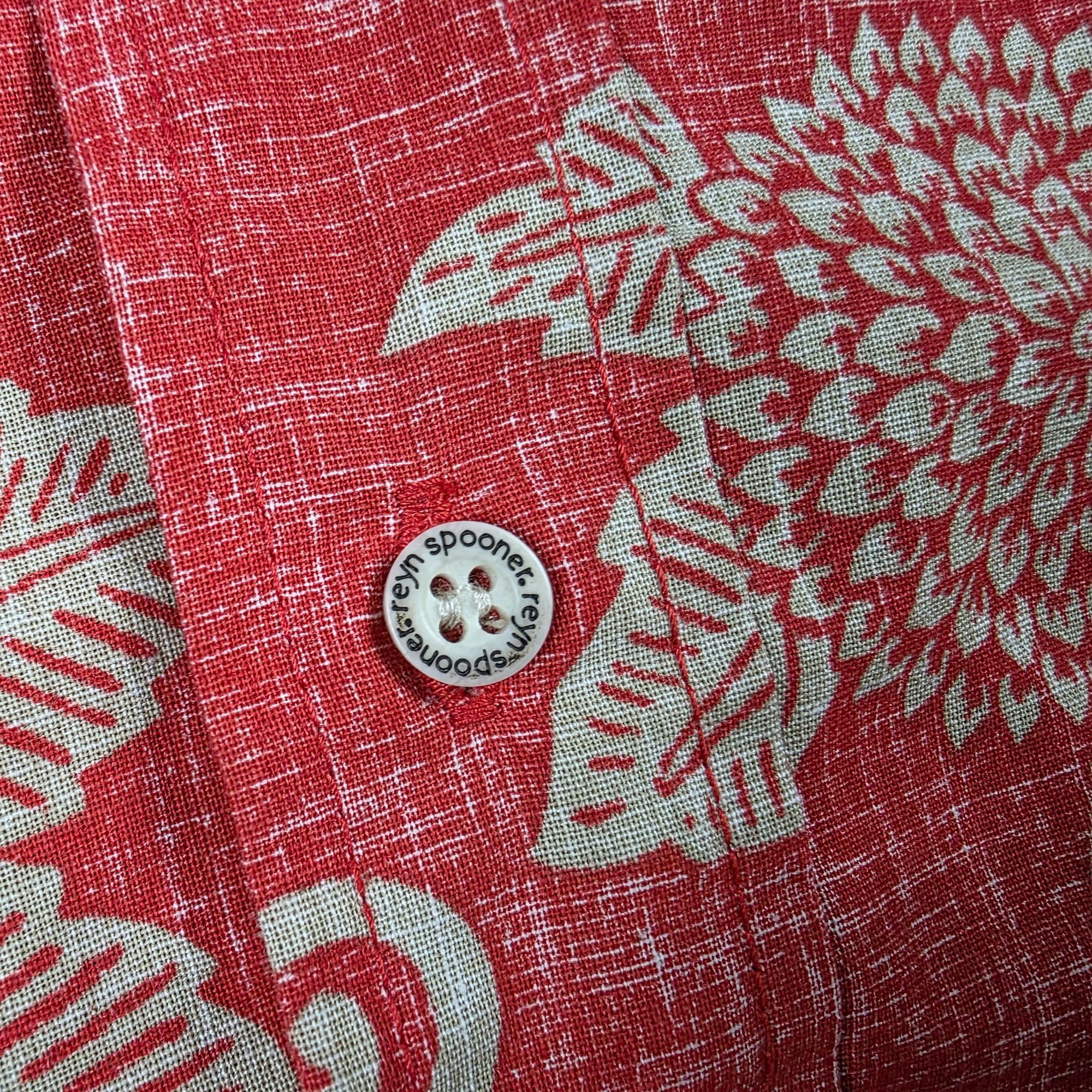 Reyn Spooner Reyn Spooner Kloth Mens Size XL Red Floral Button Front Shir Size US XL / EU 56 / 4 - 4 Thumbnail
