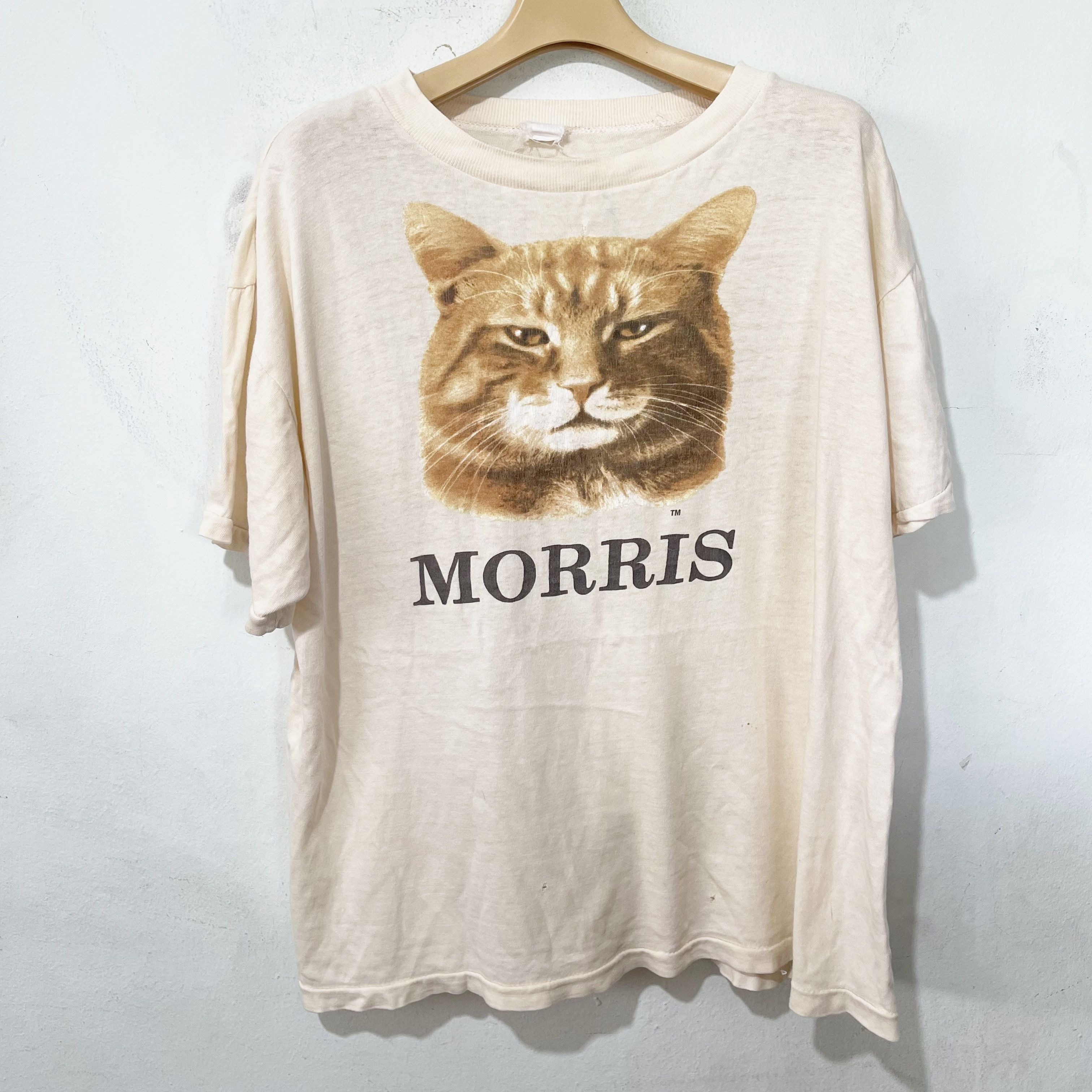 Vintage Vintage 80s Morris the Cat T-Shirt Size US XS / EU 42 / 0 - 1 Thumbnail