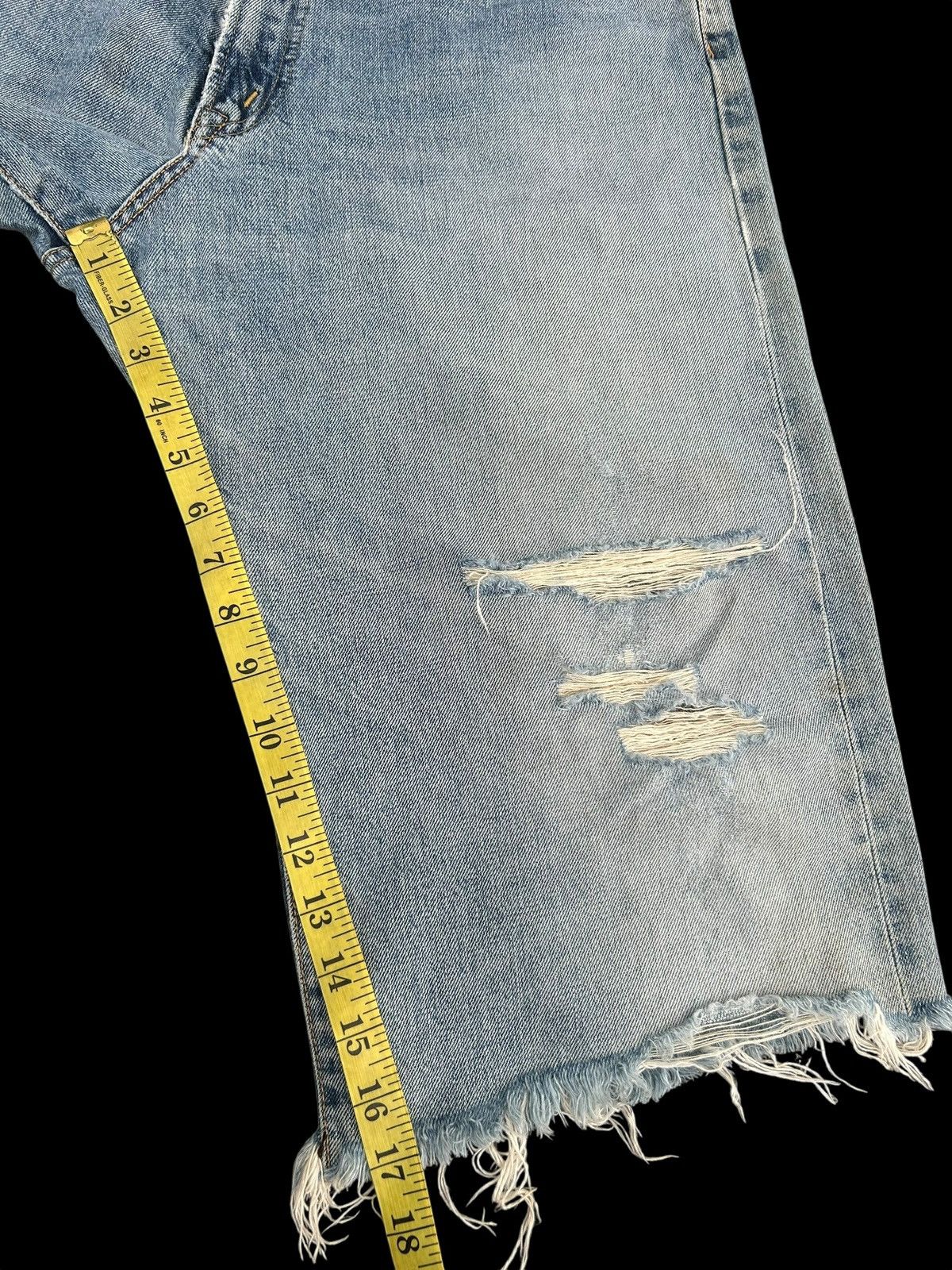 Kapital Thrashed Vintage Edwin 505 Selvedge Short Denim jeans Size US 34 / EU 50 - 19 Thumbnail