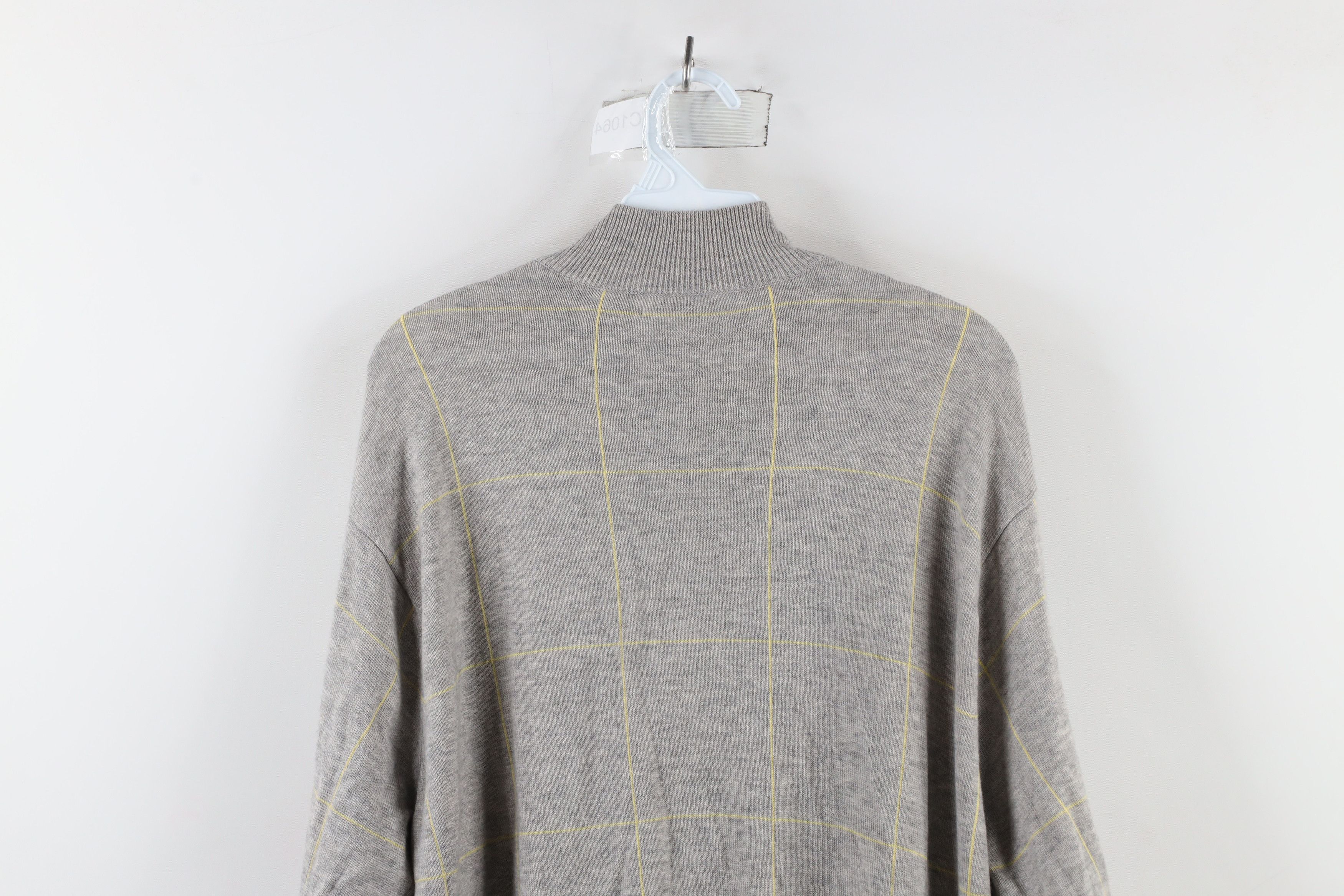 Peter Millar × Vintage Peter Millar Cashmere Knit Half Zip Pullover Sweater Plaid Size US L / EU 52-54 / 3 - 8 Thumbnail