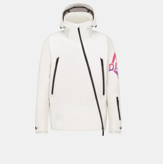 image of O1W1Db10224 Dior And Descente Shell Jackets In White, Men's (Size Small)