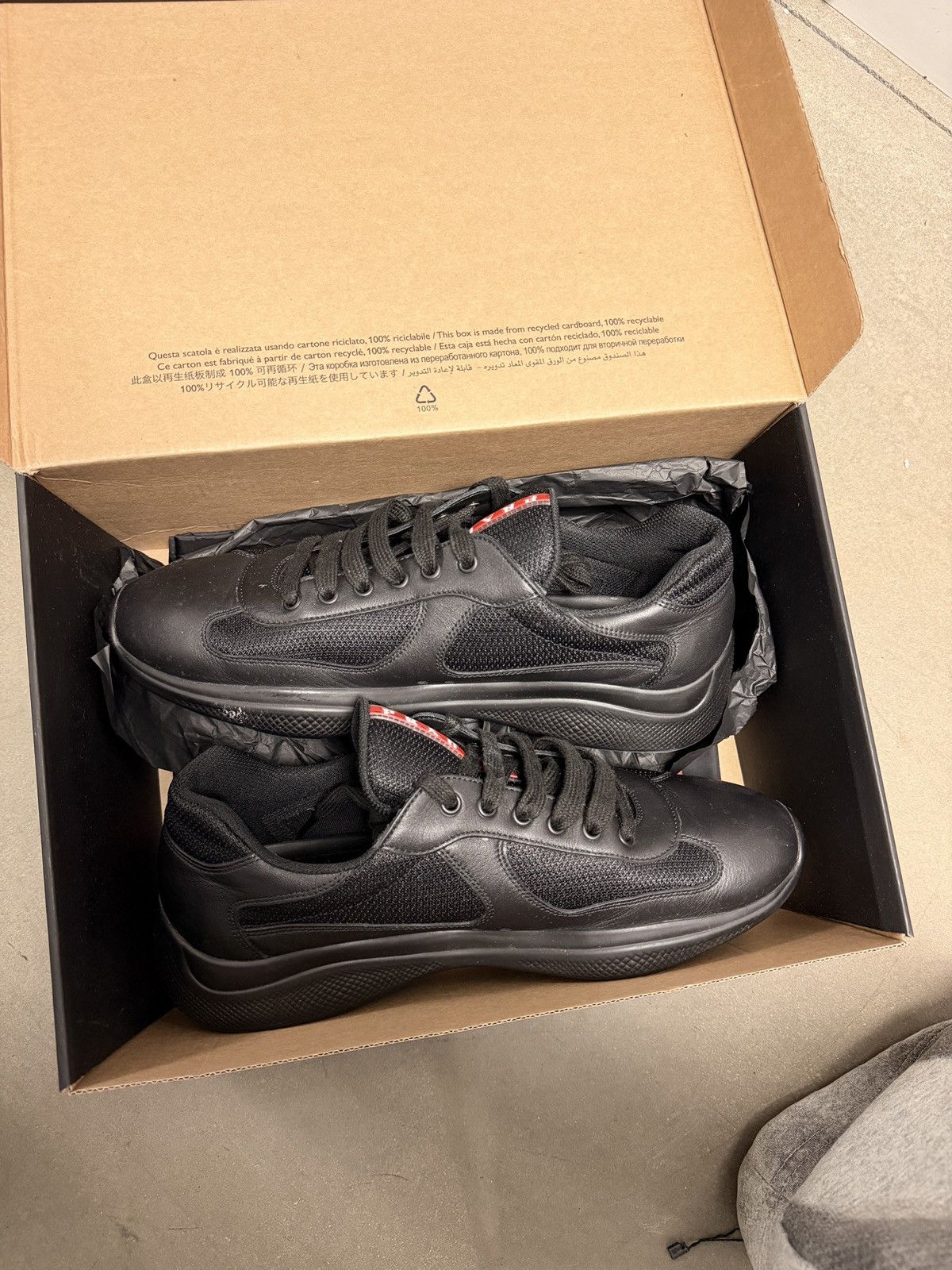 Prada Prada Americas Cup Black Size US 10.5 / EU 43-44 - 2 Thumbnail