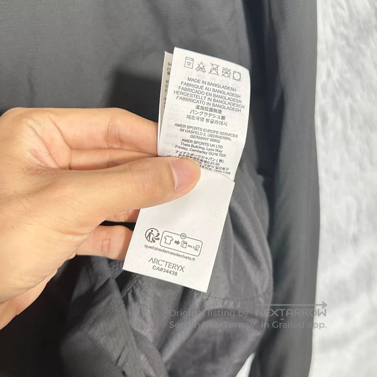 Arc'teryx Arcteryx Atom Jacket in Graphite Gray. Size US S / EU 44-46 / 1 - 7 Thumbnail