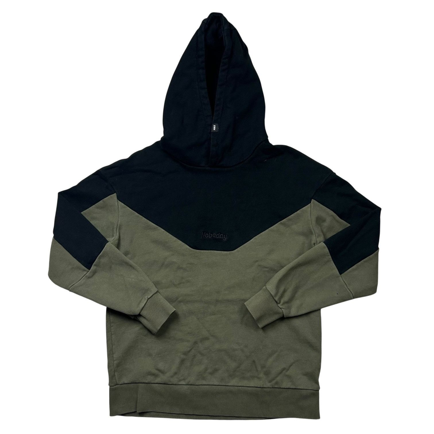 Vintage Nobaday Black and Green Max Pull-over Hoodie Size US S / EU 44-46 / 1 - 1 Thumbnail