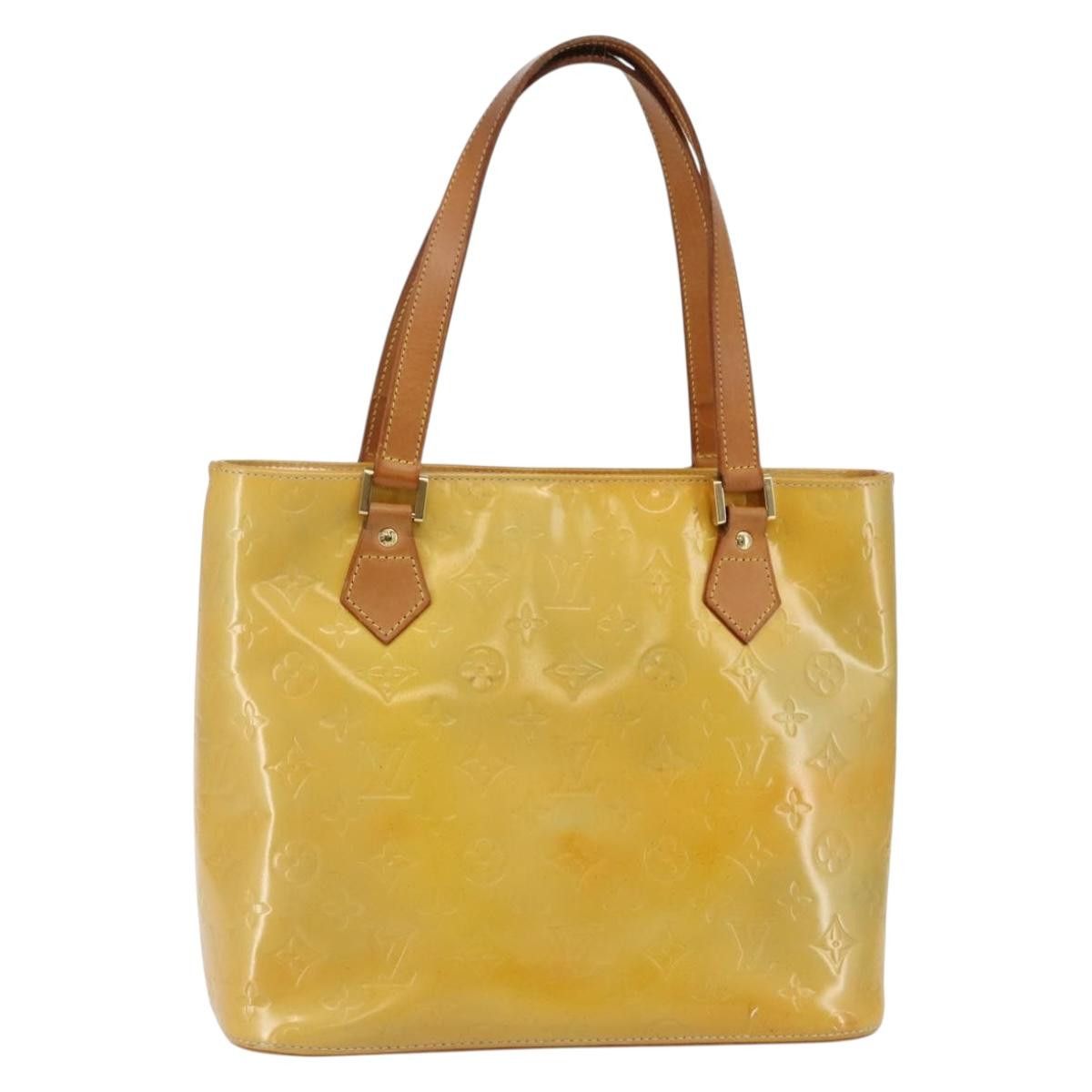 Louis Vuitton LOUIS VUITTON Monogram Vernis Houston Hand Bag Gris M91053 Size ONE SIZE - 1 Thumbnail