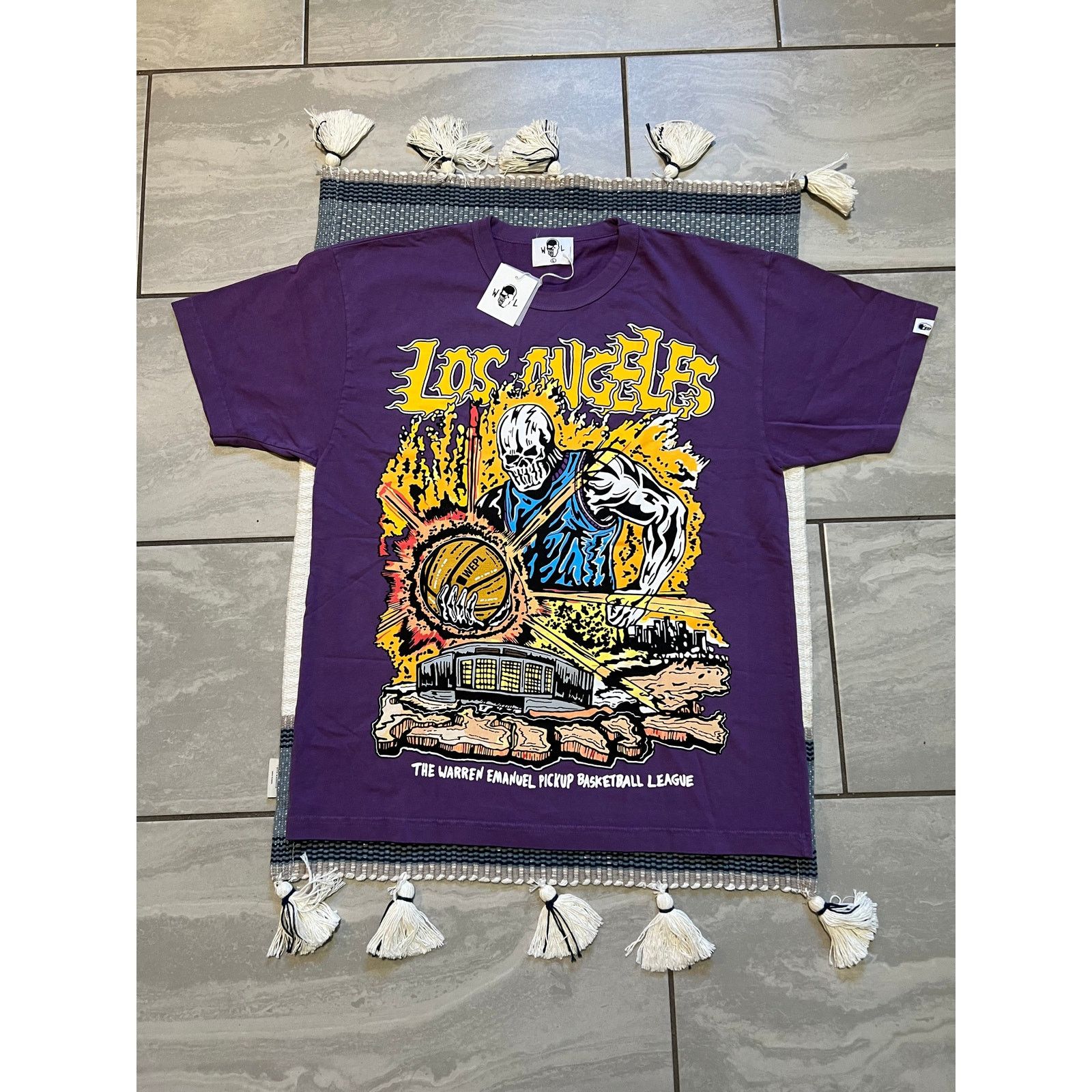 Eric Emanuel Warren lotas xEric Emanuel basketball LA purple tee SZ LARGE Size US L / EU 52-54 / 3 - 1 Preview
