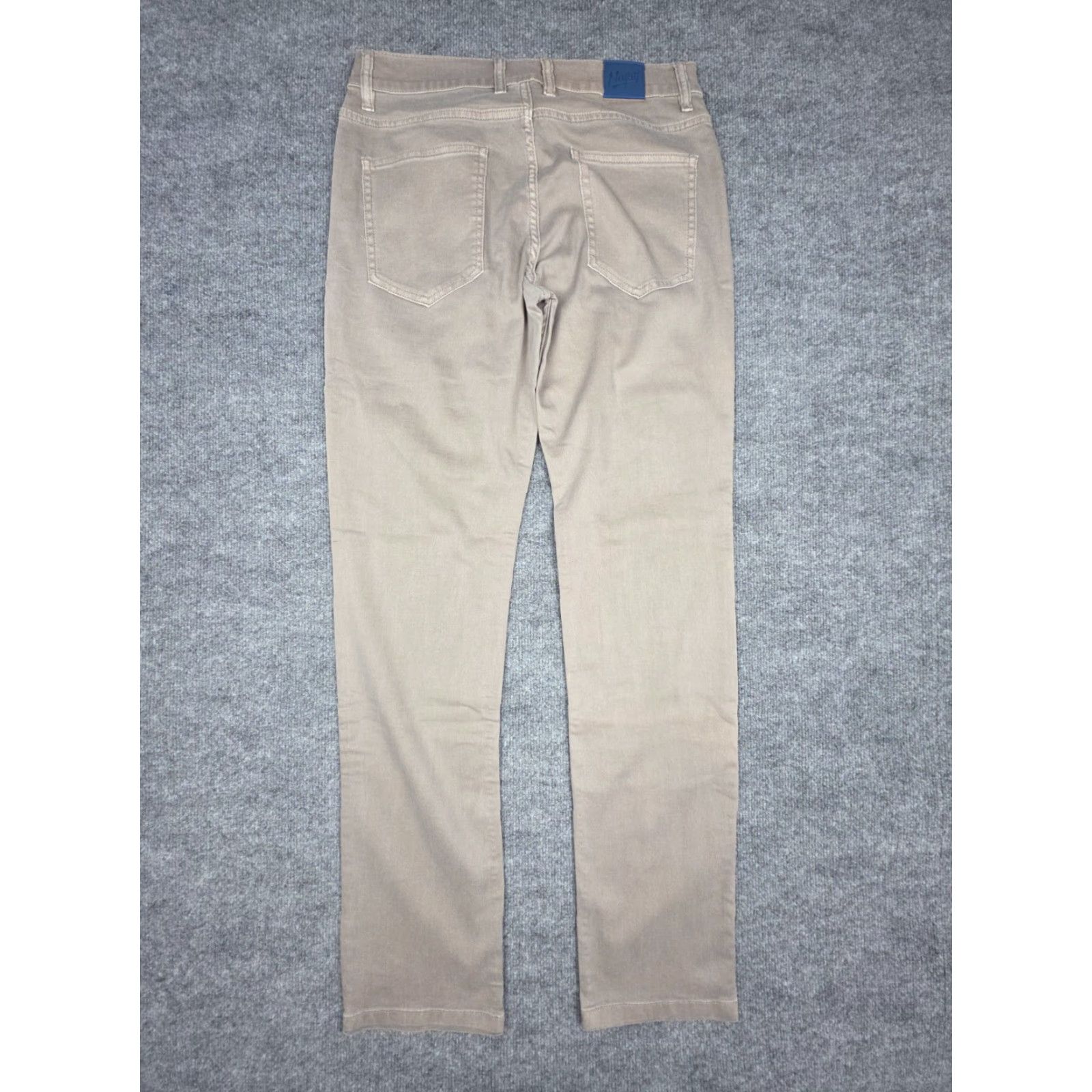 Vintage Mugsy Bucks Casual Mens Chino Pants 30 Regular Beige Comfort Stretch Slim Straight 5-Pocket Size US 30 / EU 46 - 2 Thumbnail