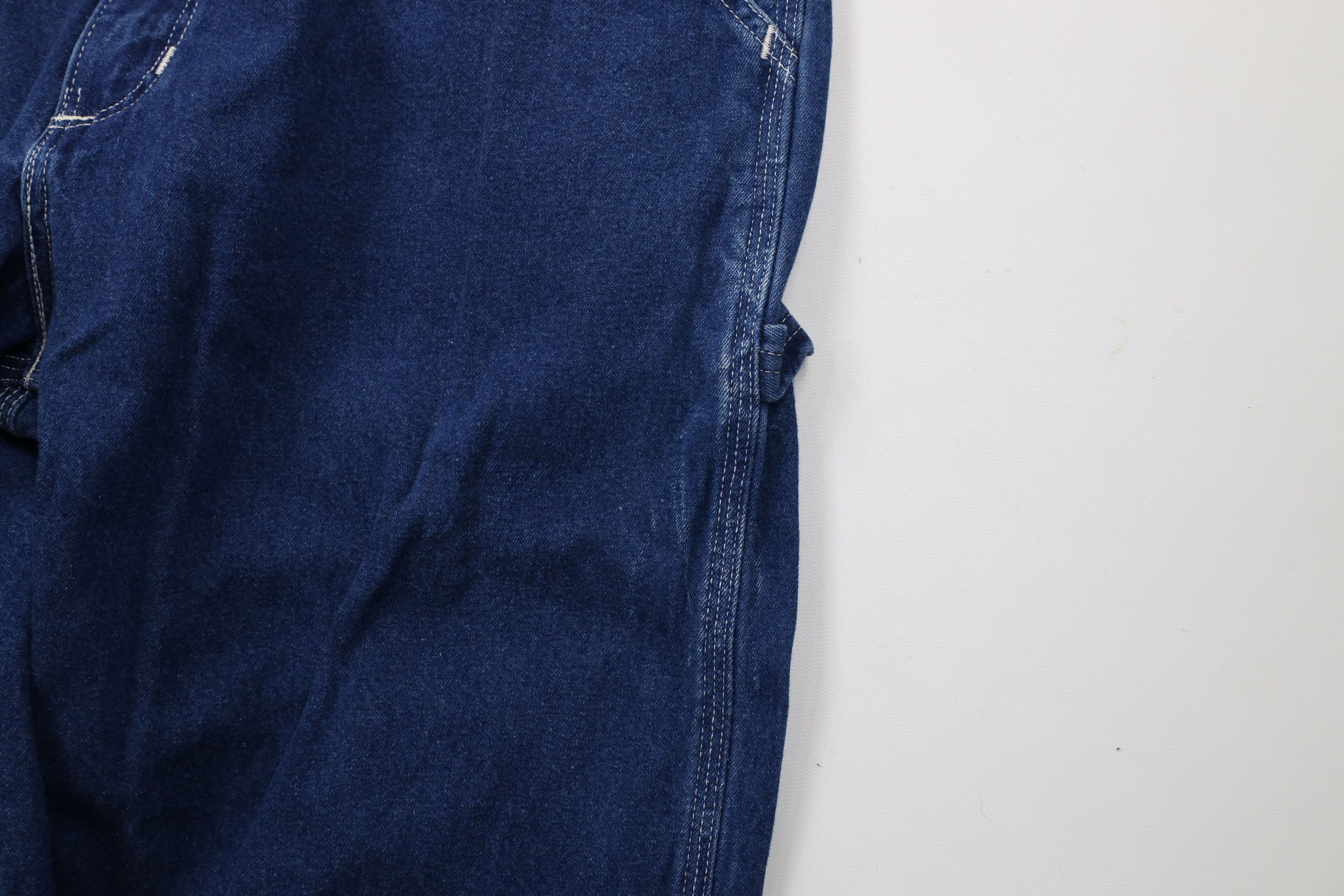 Carhartt × Vintage Vintage 90s Carhartt Spell Out Wide Leg Dungaree Denim Jeans Size US 36 / EU 52 - 7 Thumbnail
