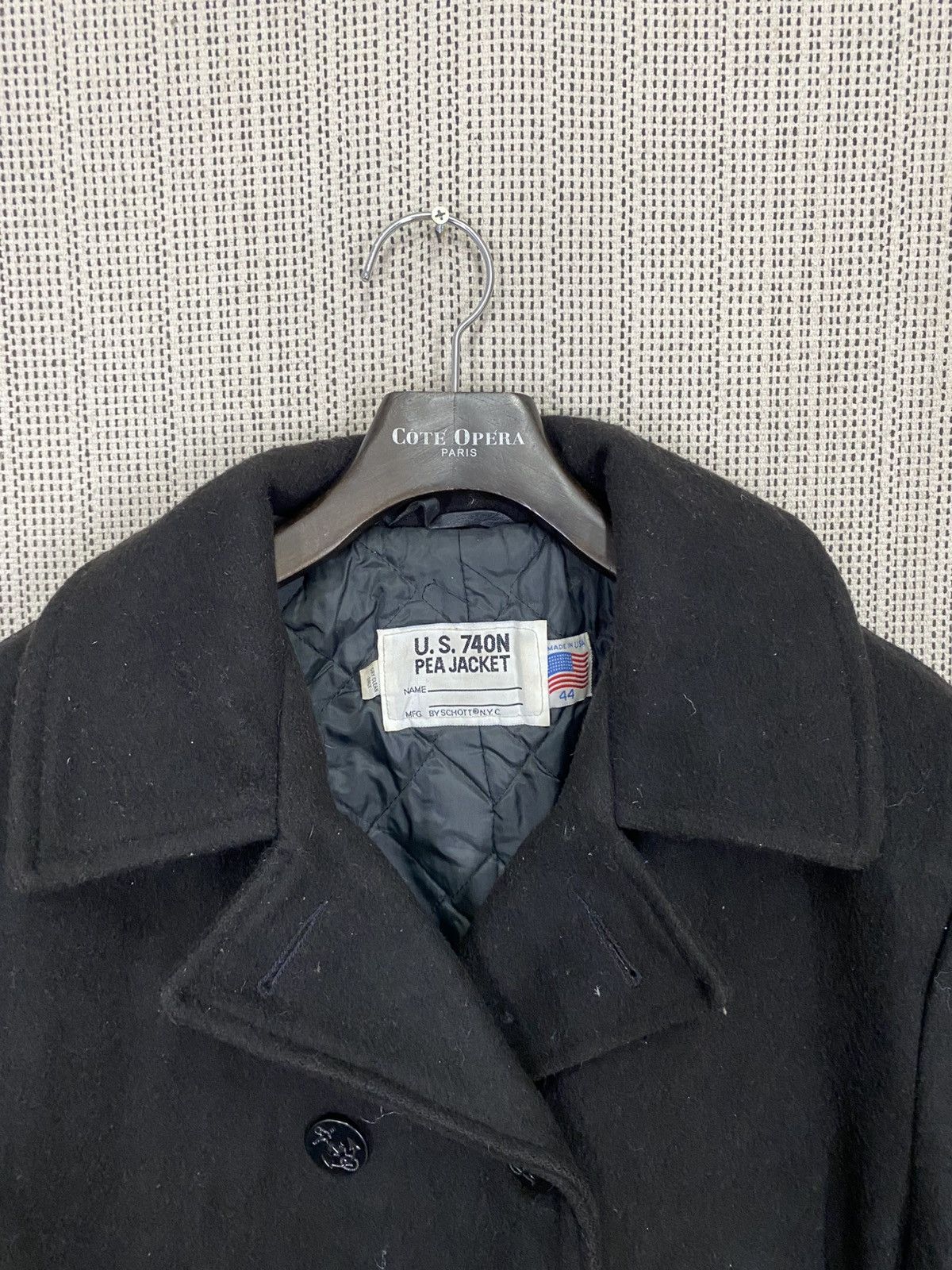 Schott × Vintage Vintage u.s. 740N pea jacket wool by schott made in usa Size US L / EU 52-54 / 3 - 8 Thumbnail