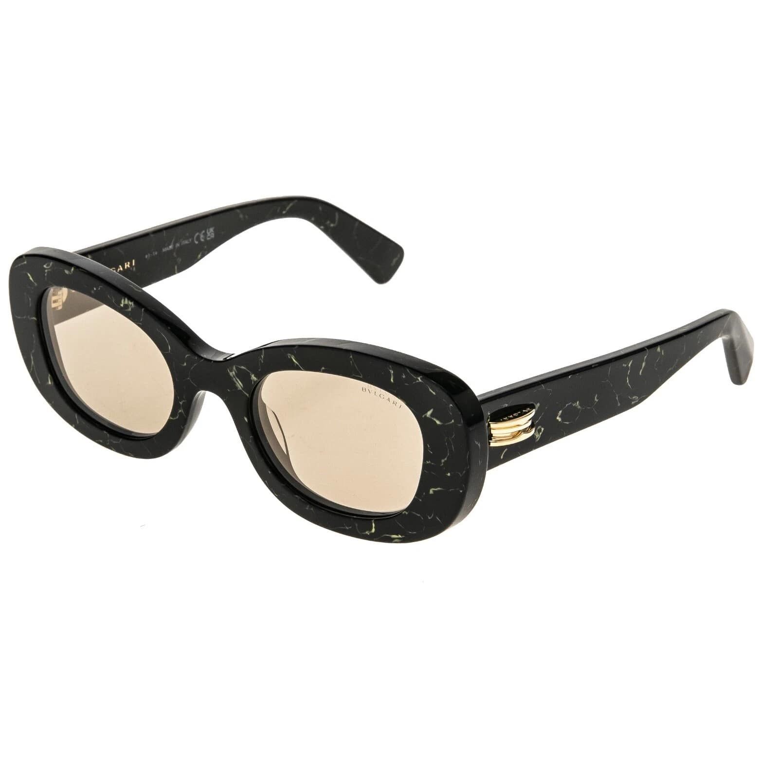 Bvlgari BVLGARI 40039 B.zero1 BV40039I Abstract Oval Sunglasses 05L Size ONE SIZE - 9 Thumbnail