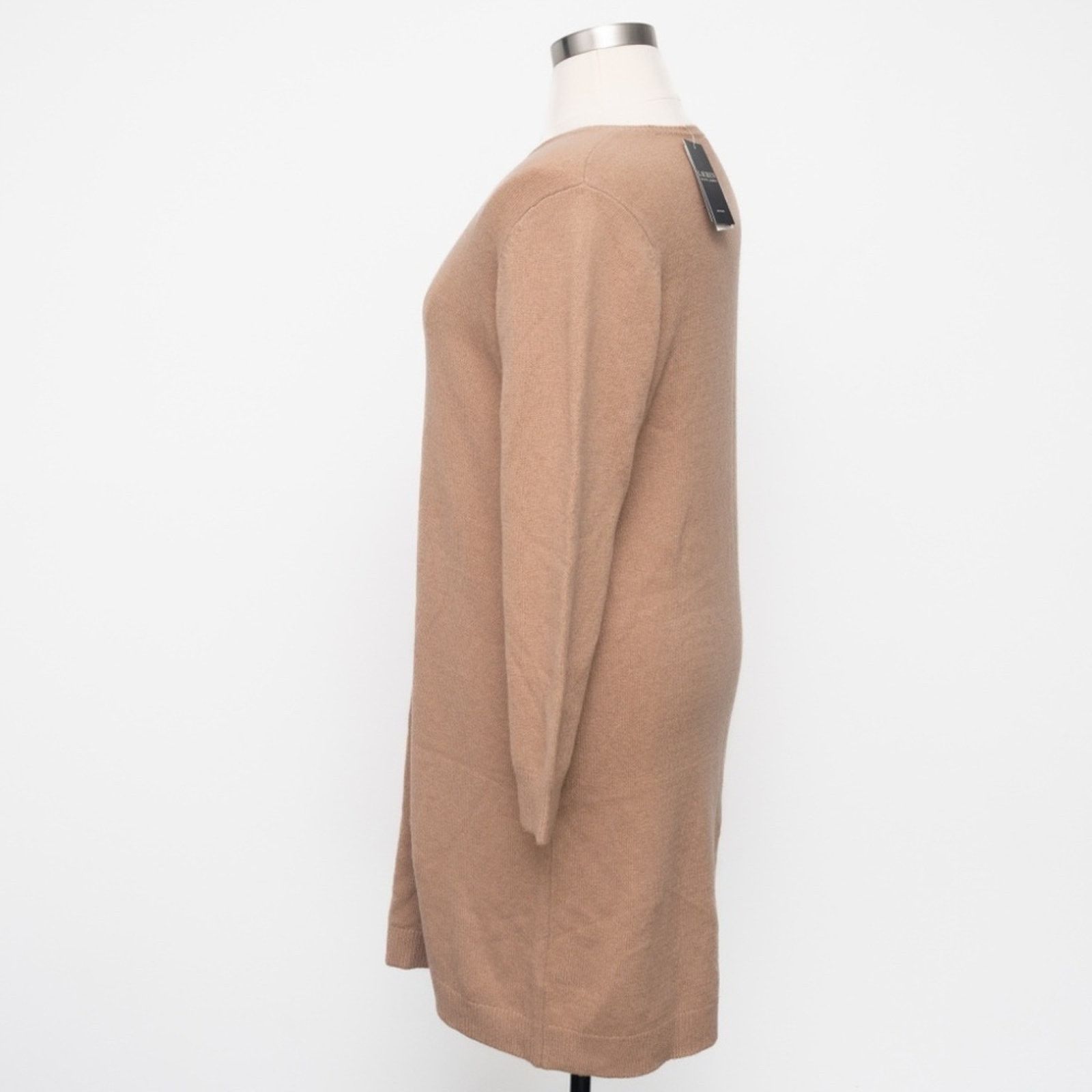 Lauren Ralph Lauren Lauren Ralph Lauren. Faux-Leather-Trim Wool-Cashmere Dress. Size XXL / US 16-18 / IT 52-54 - 4 Thumbnail