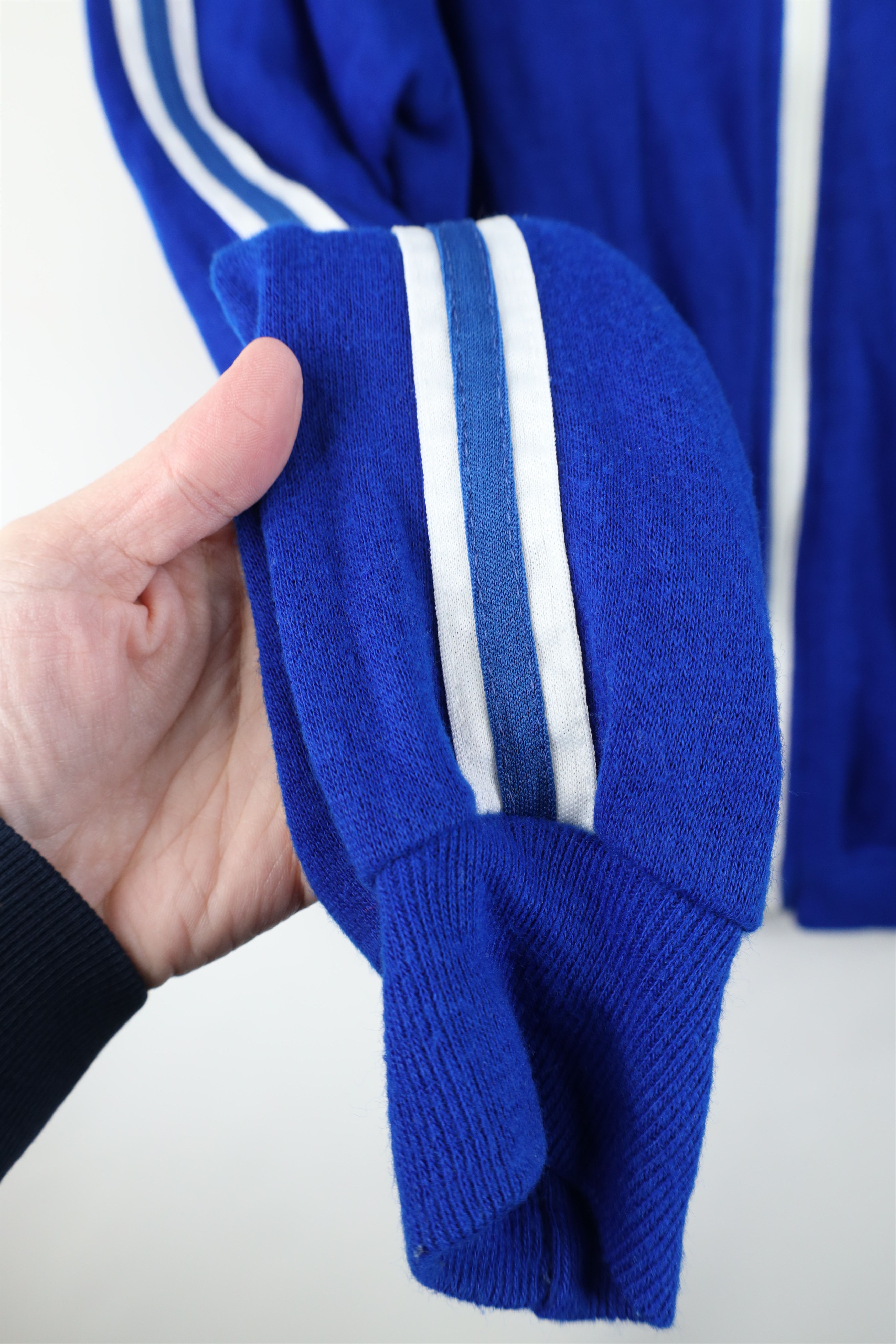 Vintage Vintage 70s Streetwear Warm Up Soccer Track Jacket Blue USA Size US L / EU 52-54 / 3 - 10 Thumbnail