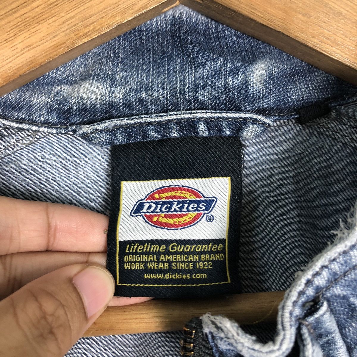 Japanese Brand 🔥Vintage Chore Denim Work Jacket Dickies Size US L / EU 52-54 / 3 - 19 Thumbnail