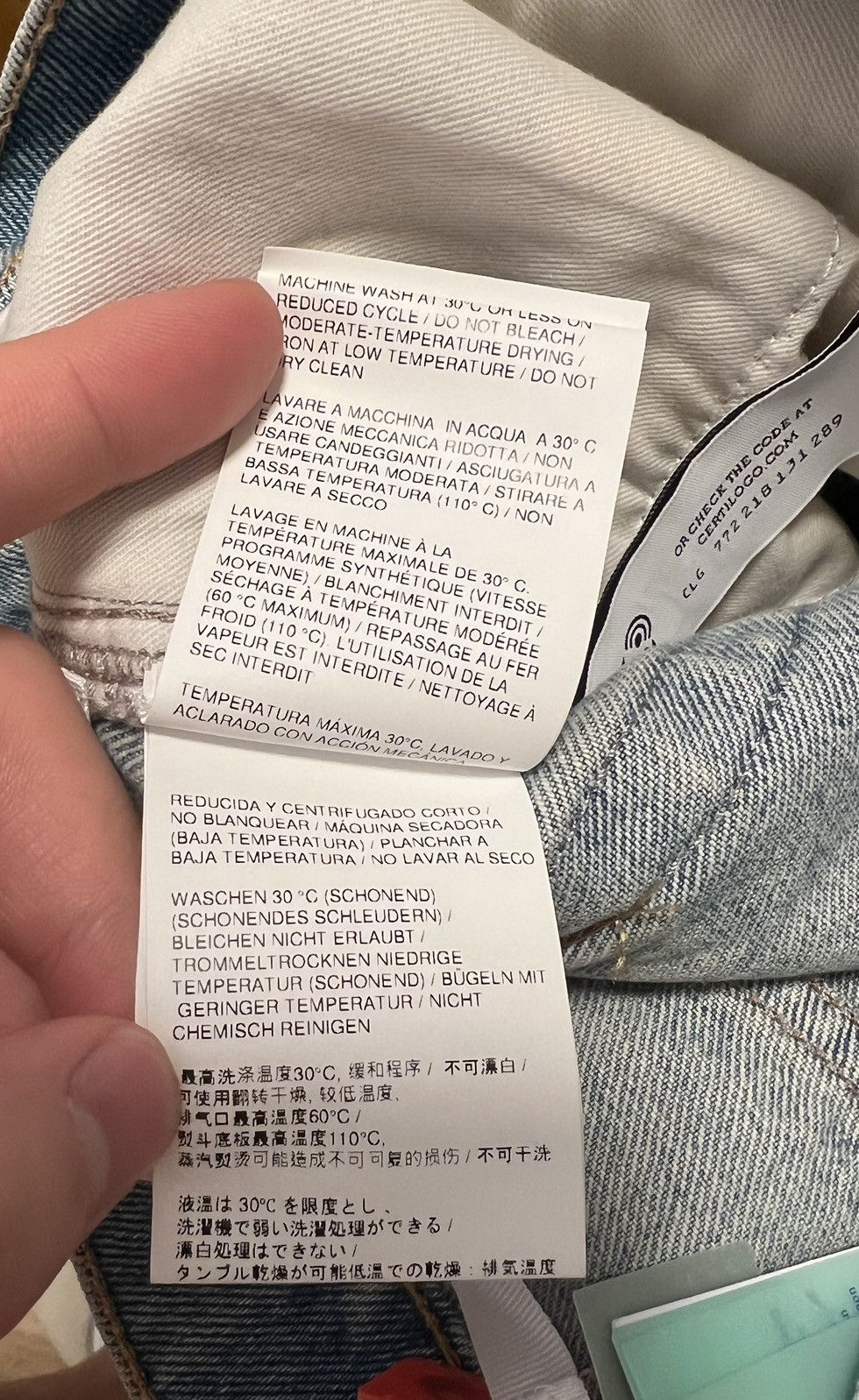 Off-White Off-White Bees Carpenter Jeans Size US 34 / EU 50 - 20 Thumbnail