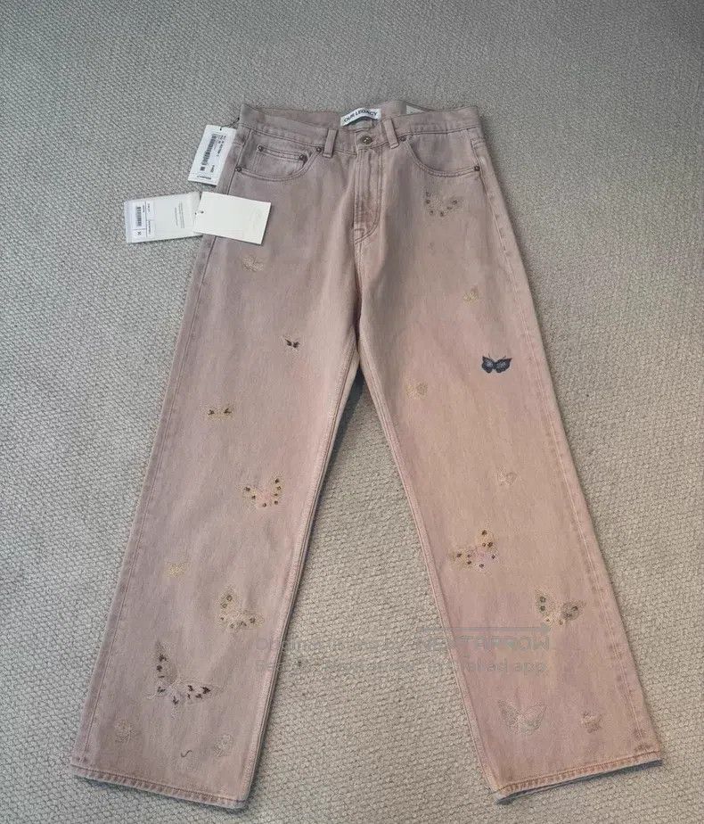 Our Legacy Our Legacy Embroidered butterfly denim pants Size US 30 / EU 46 - 2 Thumbnail