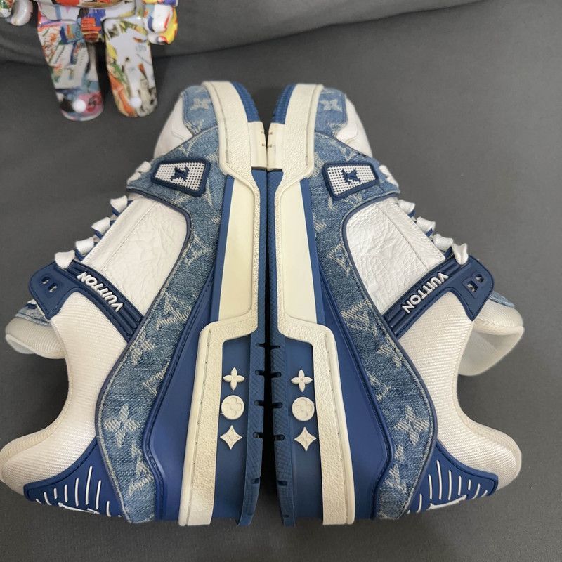 Louis Vuitton Louis Vuitton Denim Trainer Low-Top Sneakers -2508 Size US 9 / EU 42 - 7 Thumbnail