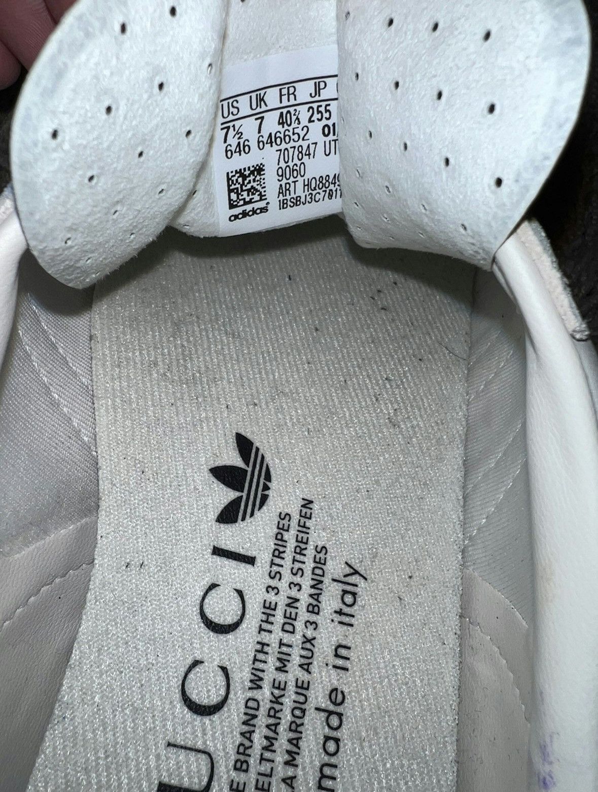 adidas gazelle silver green womens adidas x Gucci Gazelle White – OFFTRENDCLUB main image 0