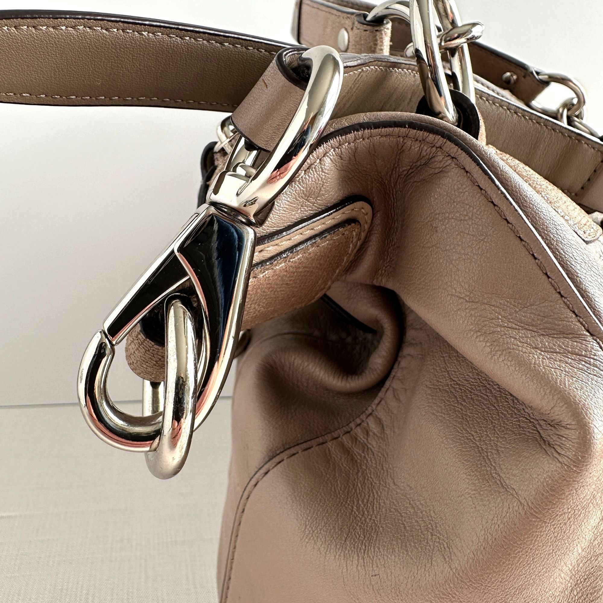 Coach Coach Kristin Beige Leather Shoulder Bag Size ONE SIZE - 9 Thumbnail